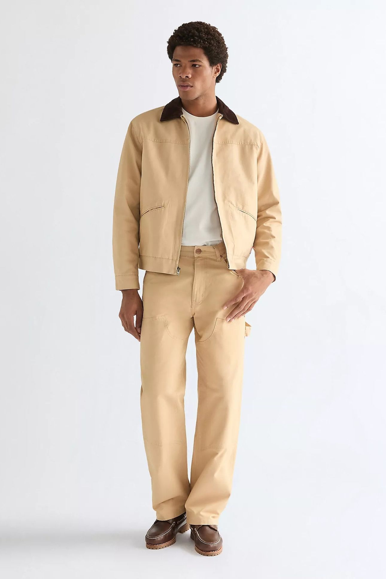 DOUBLE KNEE CARPENTER GOLDEN WHE JEANS BROWN 3