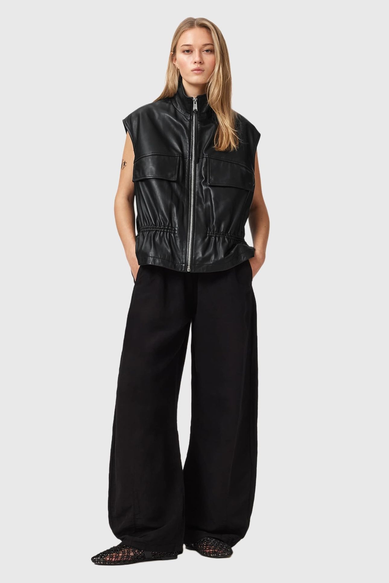 FLOR GILET BLACK 5