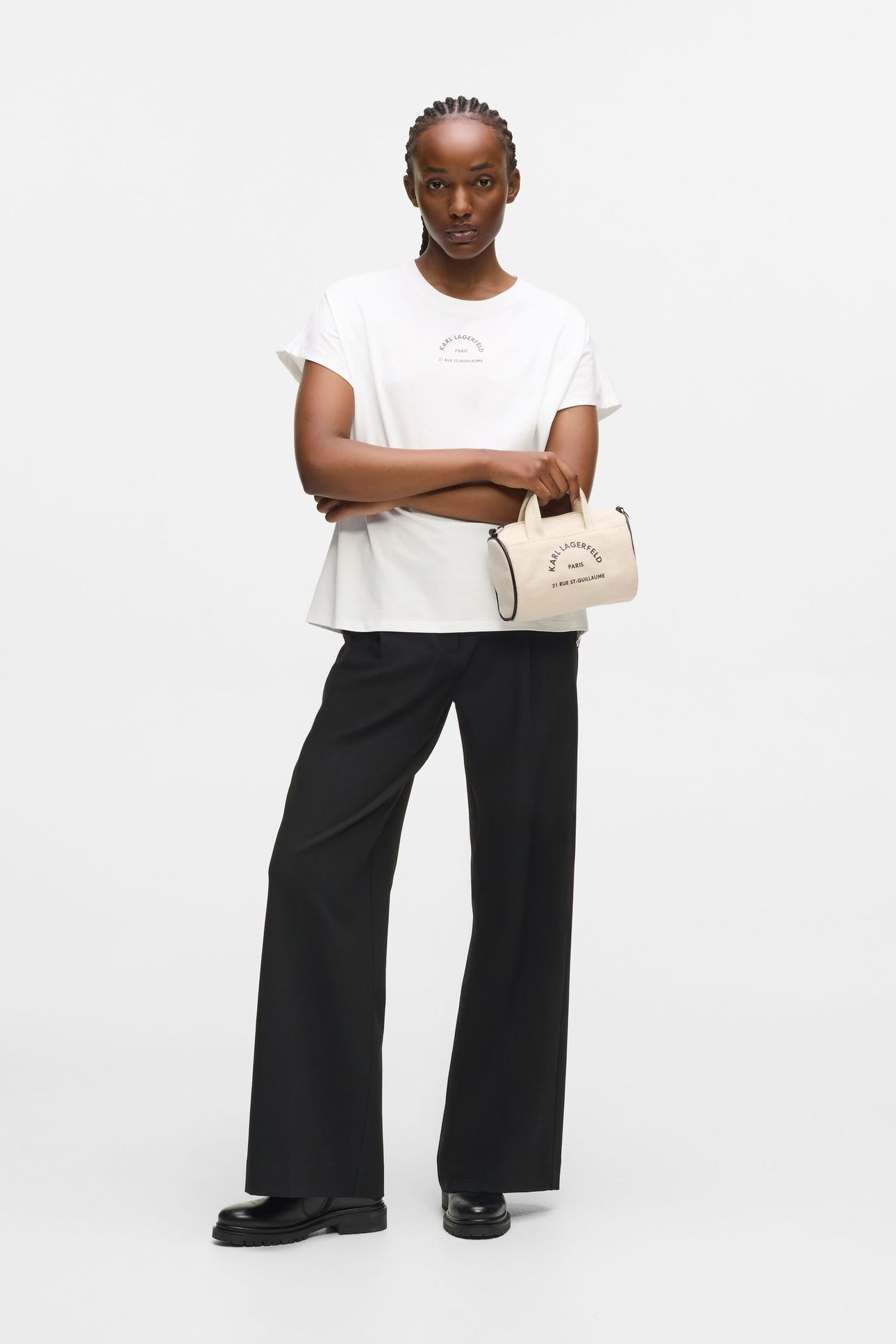 RSG GLITTER RELAXED T-SHIRT WHITE 3