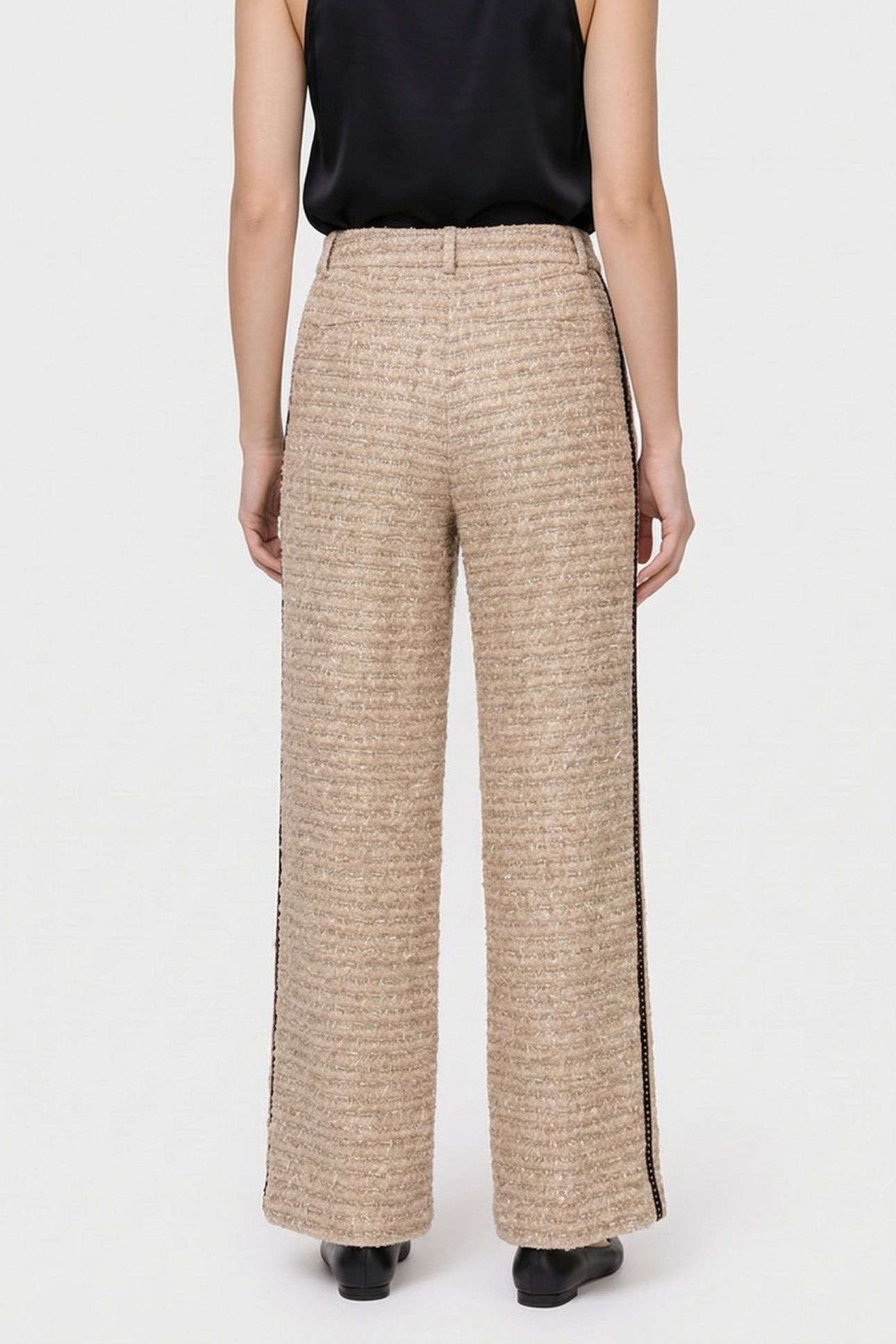 BOUCLE PANTS NOUGAT 2