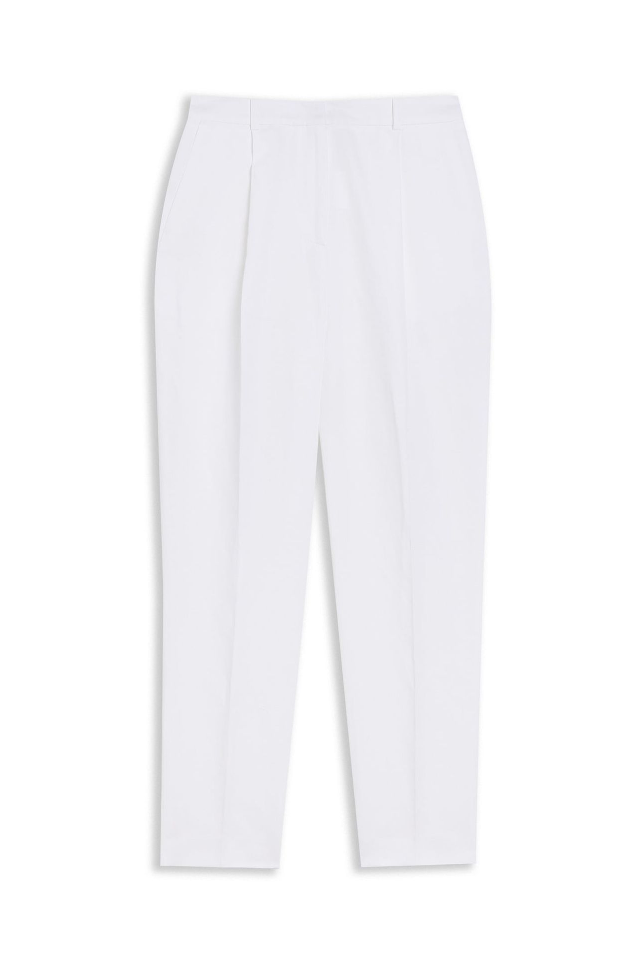 MUSUBT HIGH RISE TAILORED TROUSERS WHITE 4