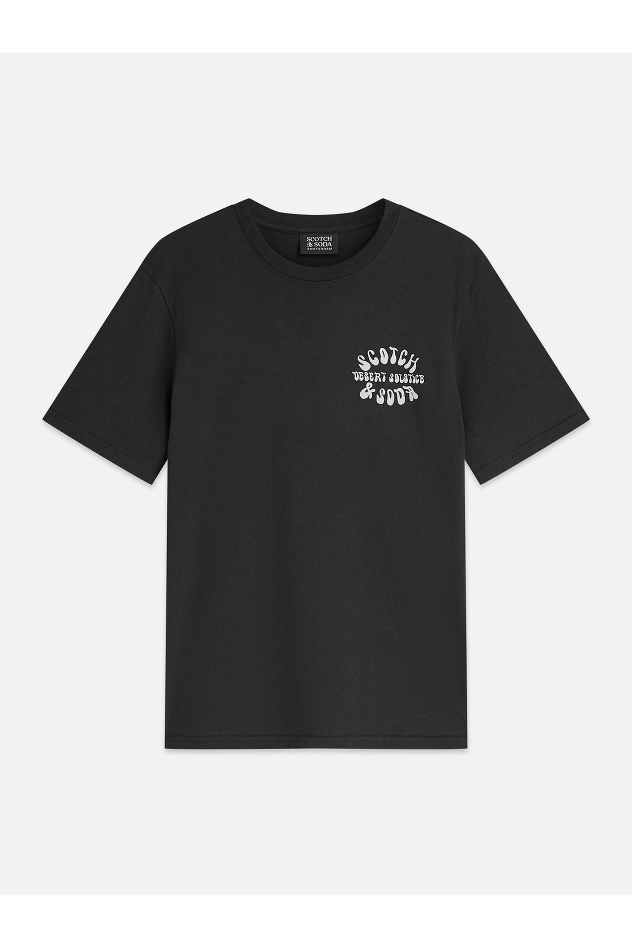 LEFT CHEST ARTWORK REGULAR-FIT T-SHIRT BLACK 4