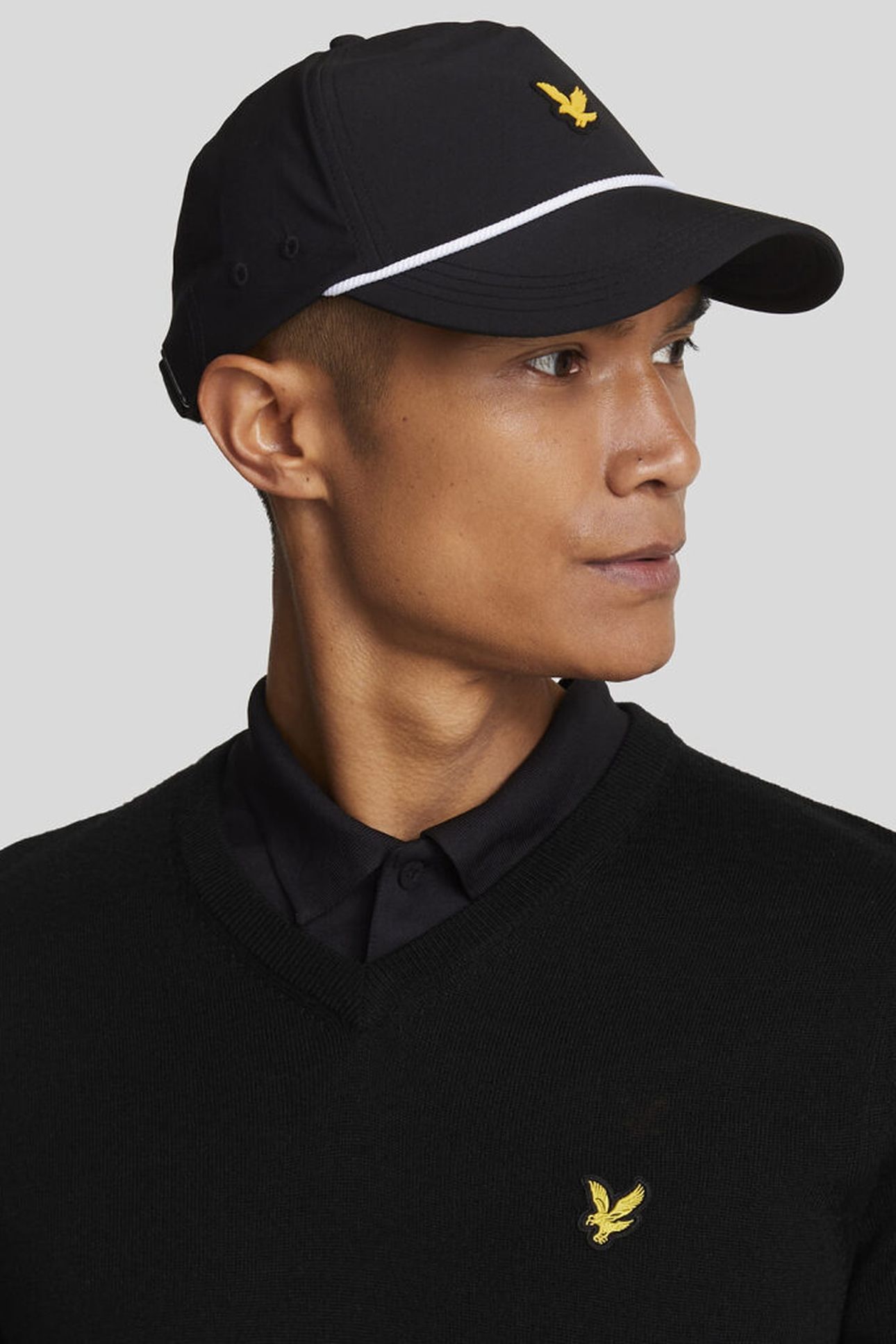 GOLF V NECK PULLOVER JET BLACK 5