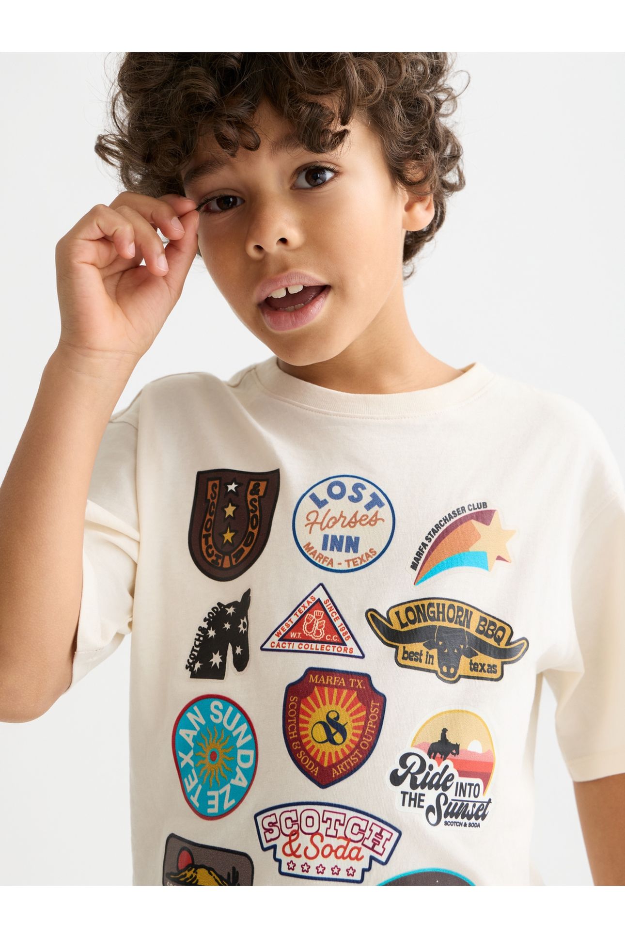 BOYS FRONT ARTWORK RELAXEDFIT TSHIRT LIGHT BEIGE 6