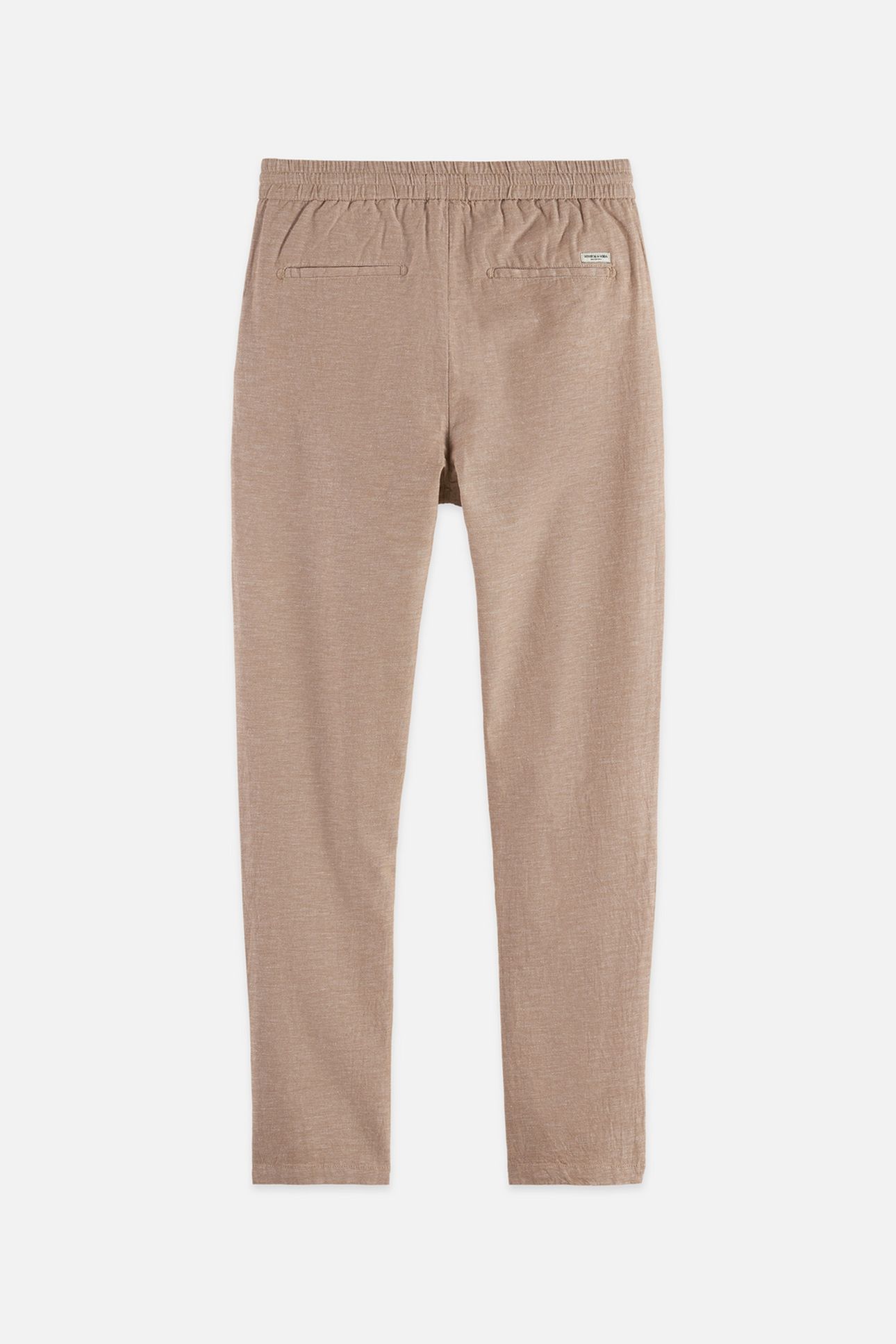 SEASONAL CORE WARREN COTTON LINEN JOGGER LT PASTEL BROWN 5