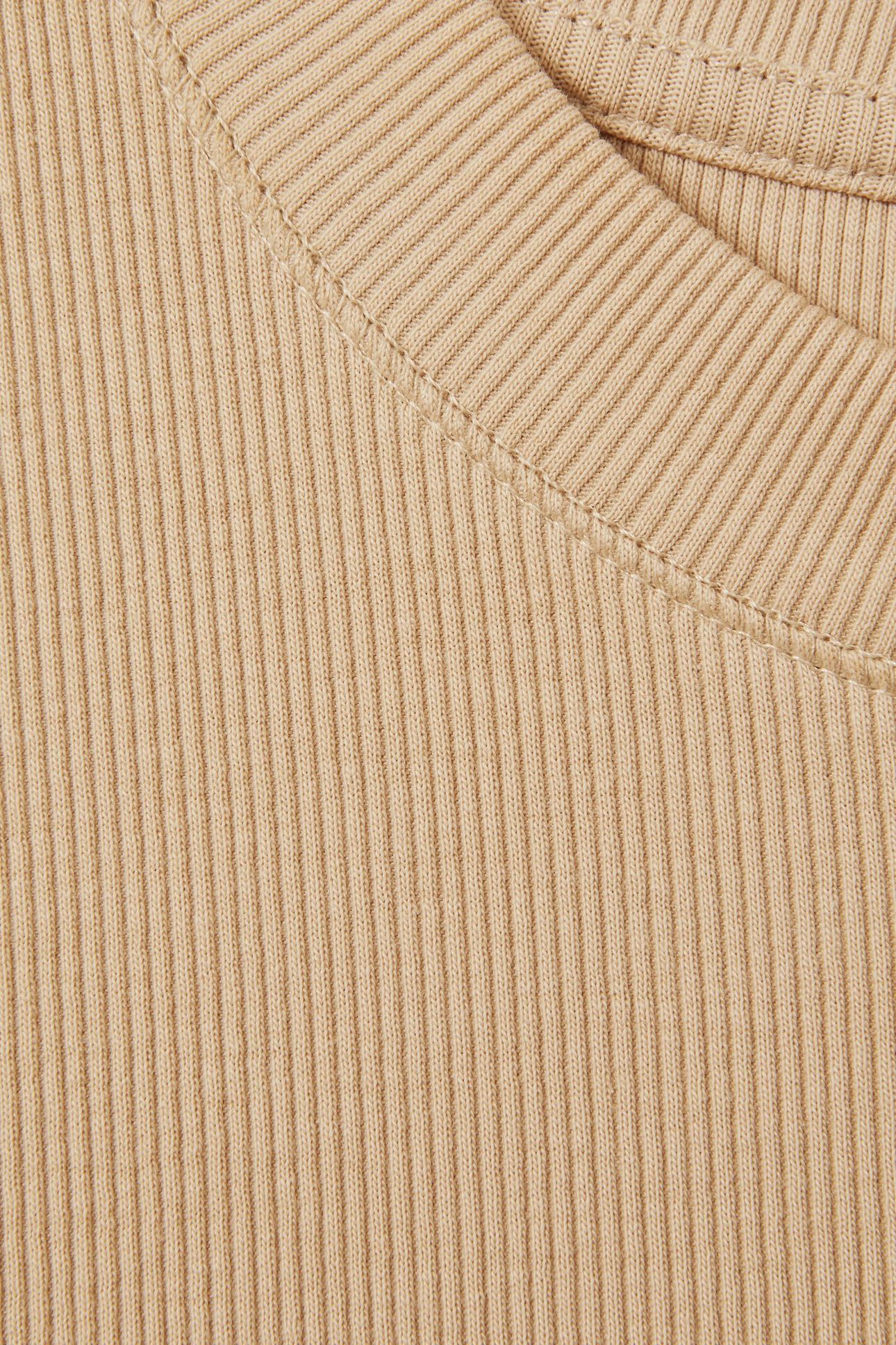 RUCHED RIBBED VEST CAMEL 6