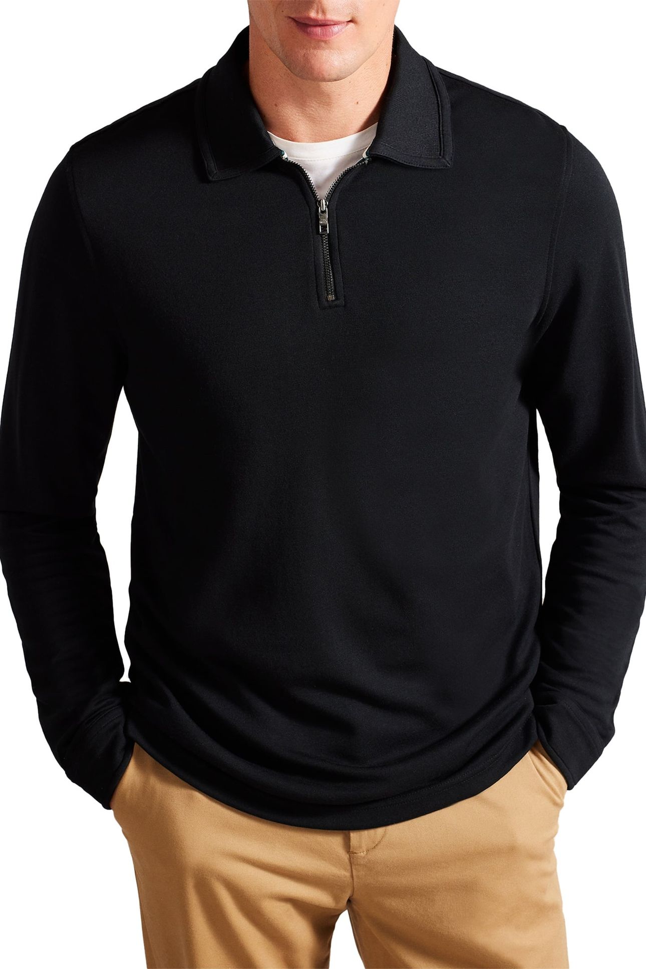 KARPOL LS REGULAR SOFT TOUCH POLO BLACK 2