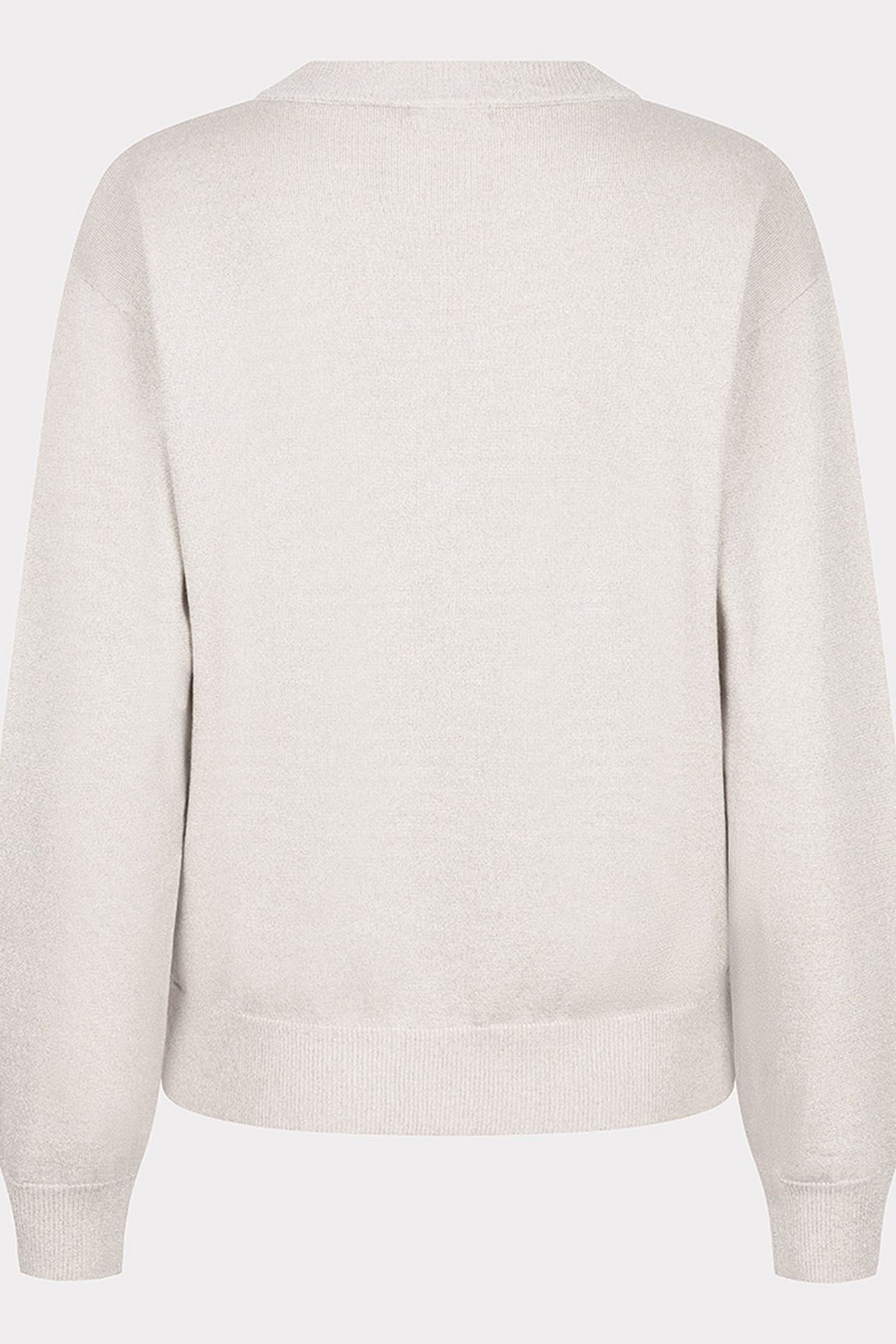 SWEATER L/SLVE WRAPOVER LUREX LIGHT GREY 2
