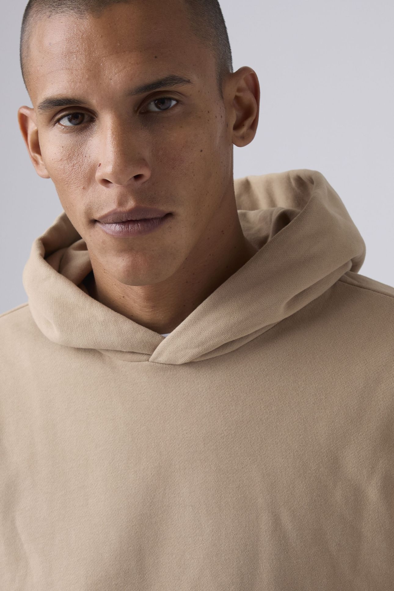 SOFT CROPPED HOODIE WHITE PEPPER WHITE P 9