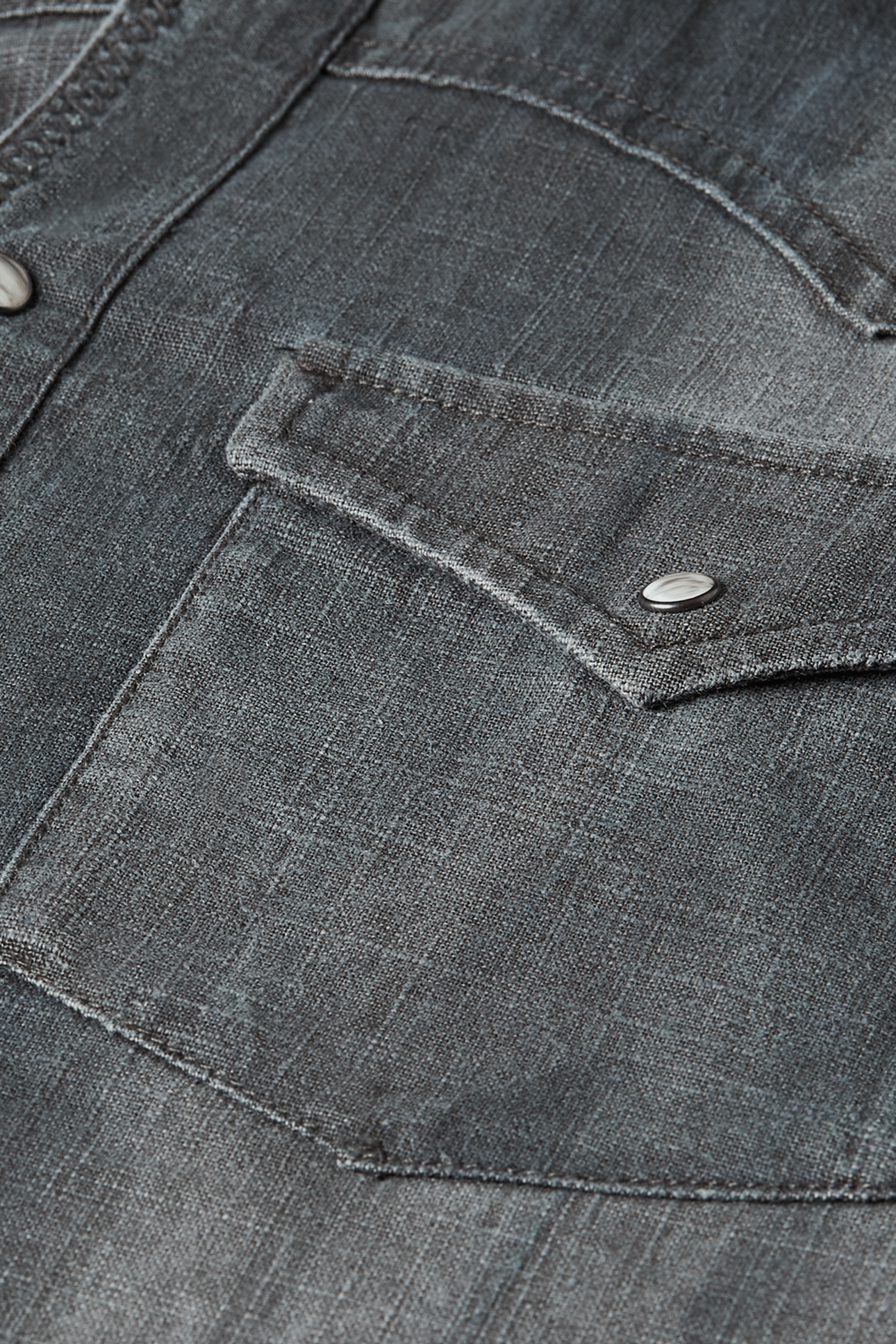 DENIM RELAXEDFIT WASHED SHIRT DARK GREY 3