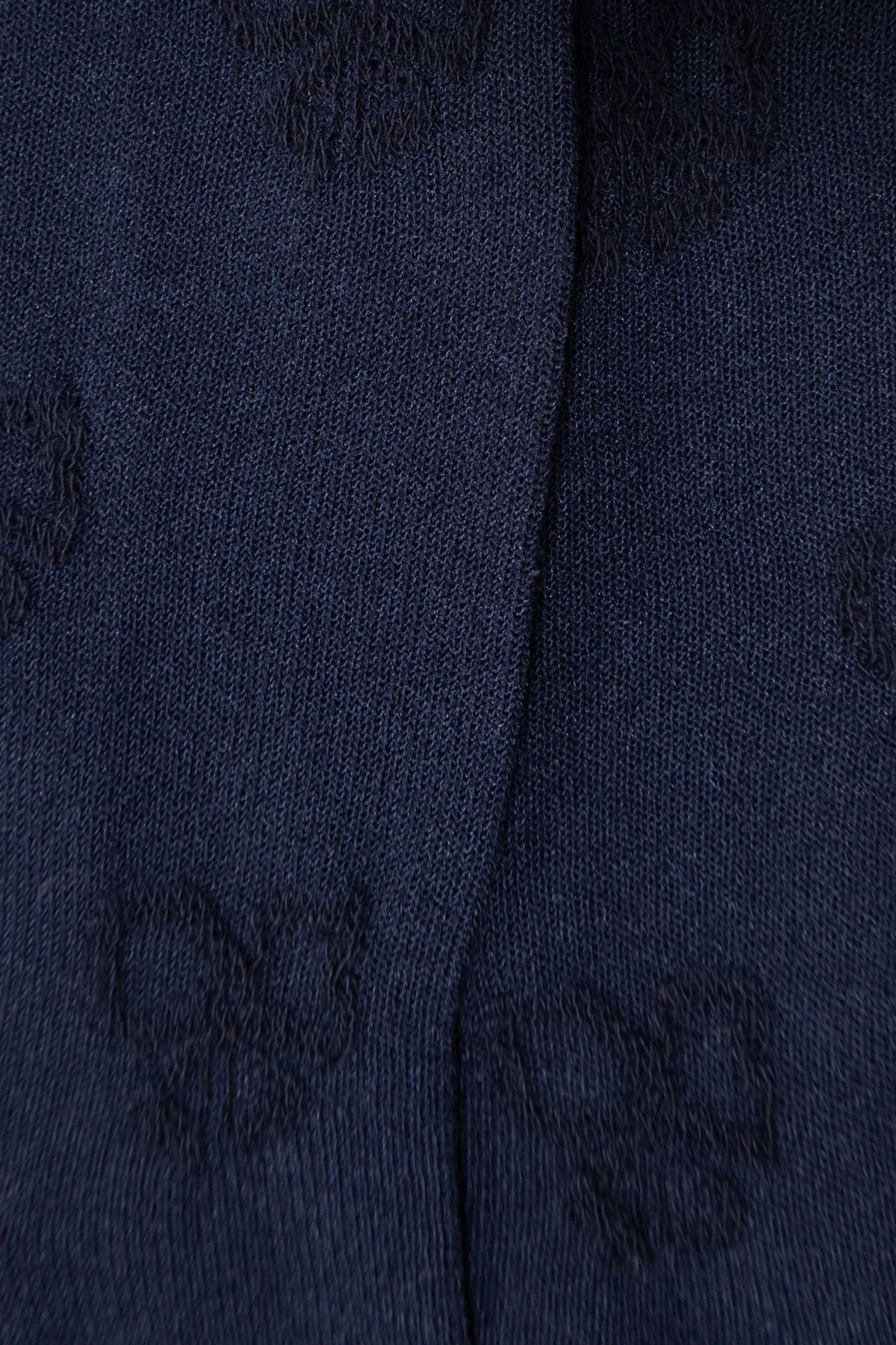 GIRLS’ NAVY BLUE JACQUARD KNIT TIGHTS WITH BOW MOTIF 5