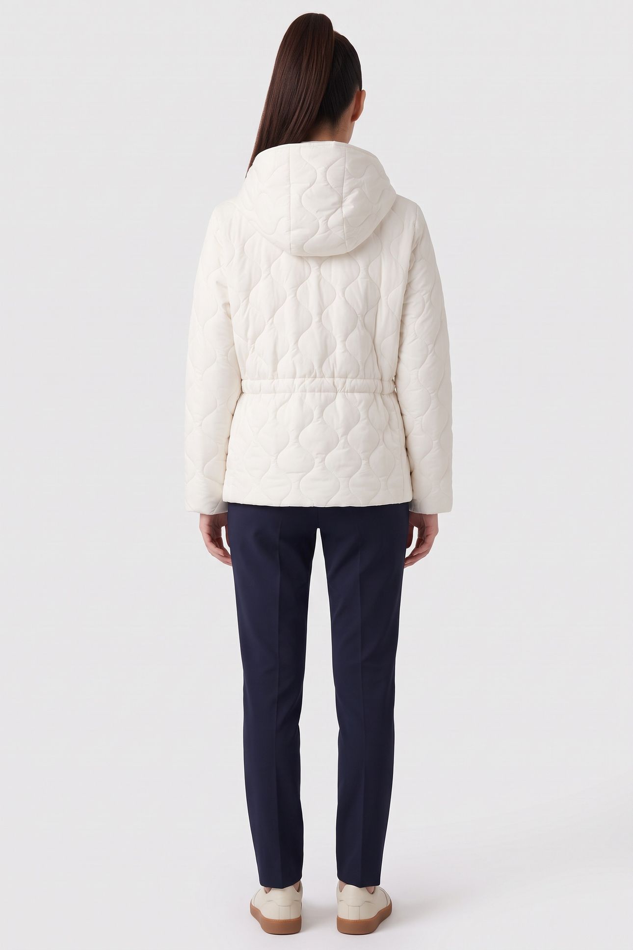 WAVY QUILT LIGHT WEIGHT JACKET SNOW WHITE 4