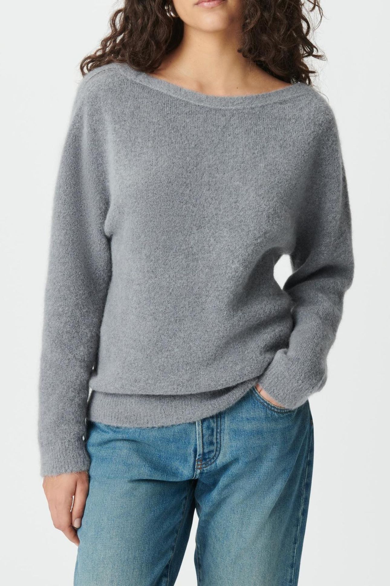 GREY KNIT BACK/FRONT REVERSIBLE CARDIGAN 1