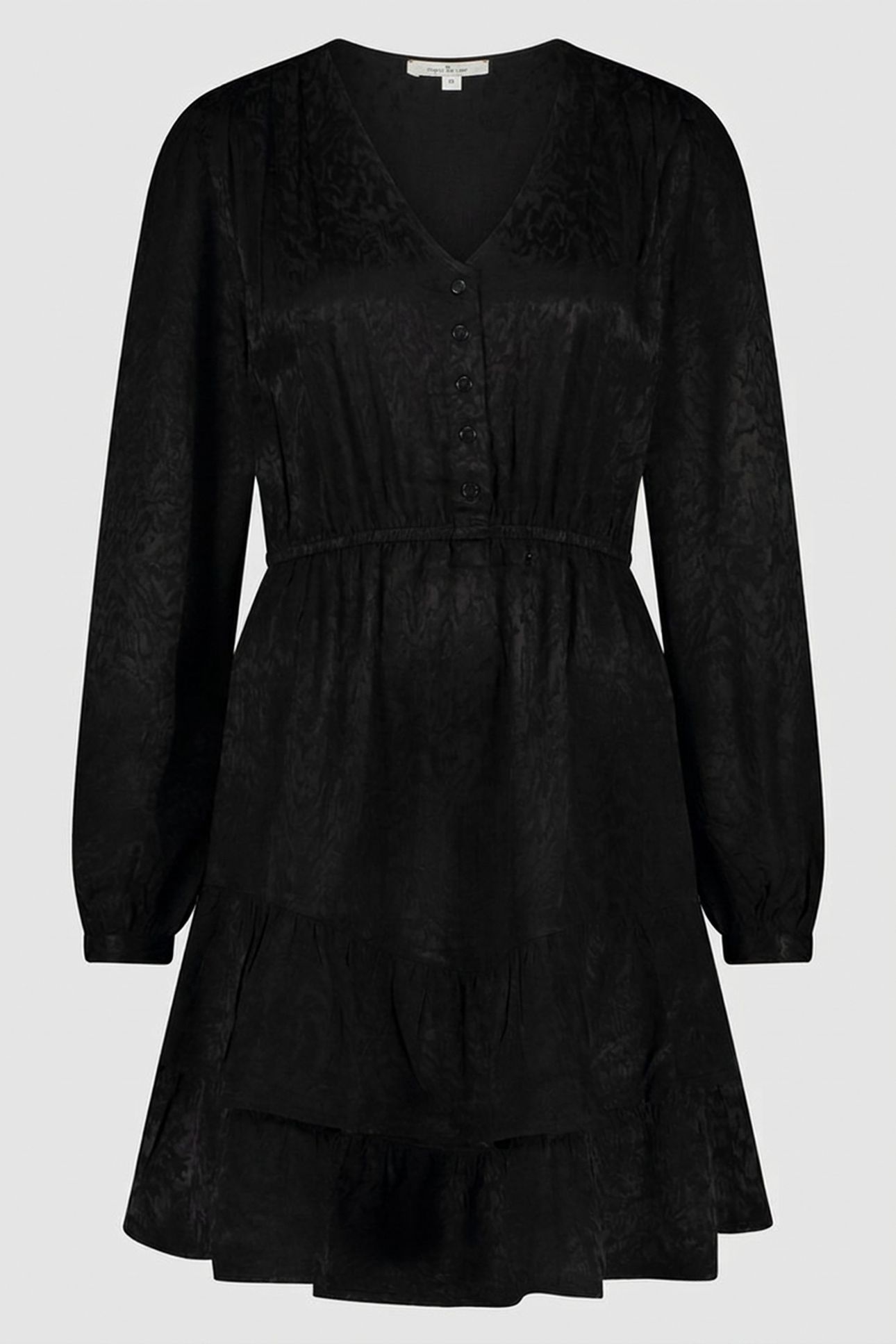 CASY DRESS REAL BLACK WAVY 5