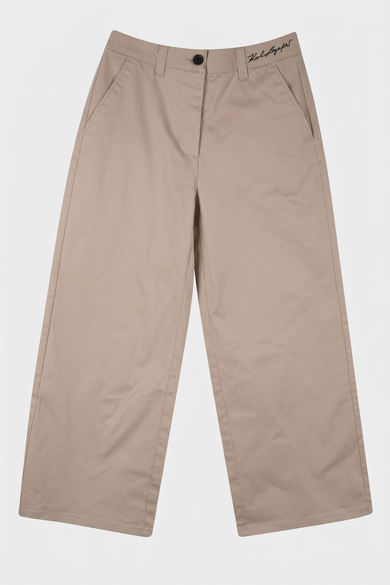 COTTON CROPPED CHINO PANTS WARM SAND 3
