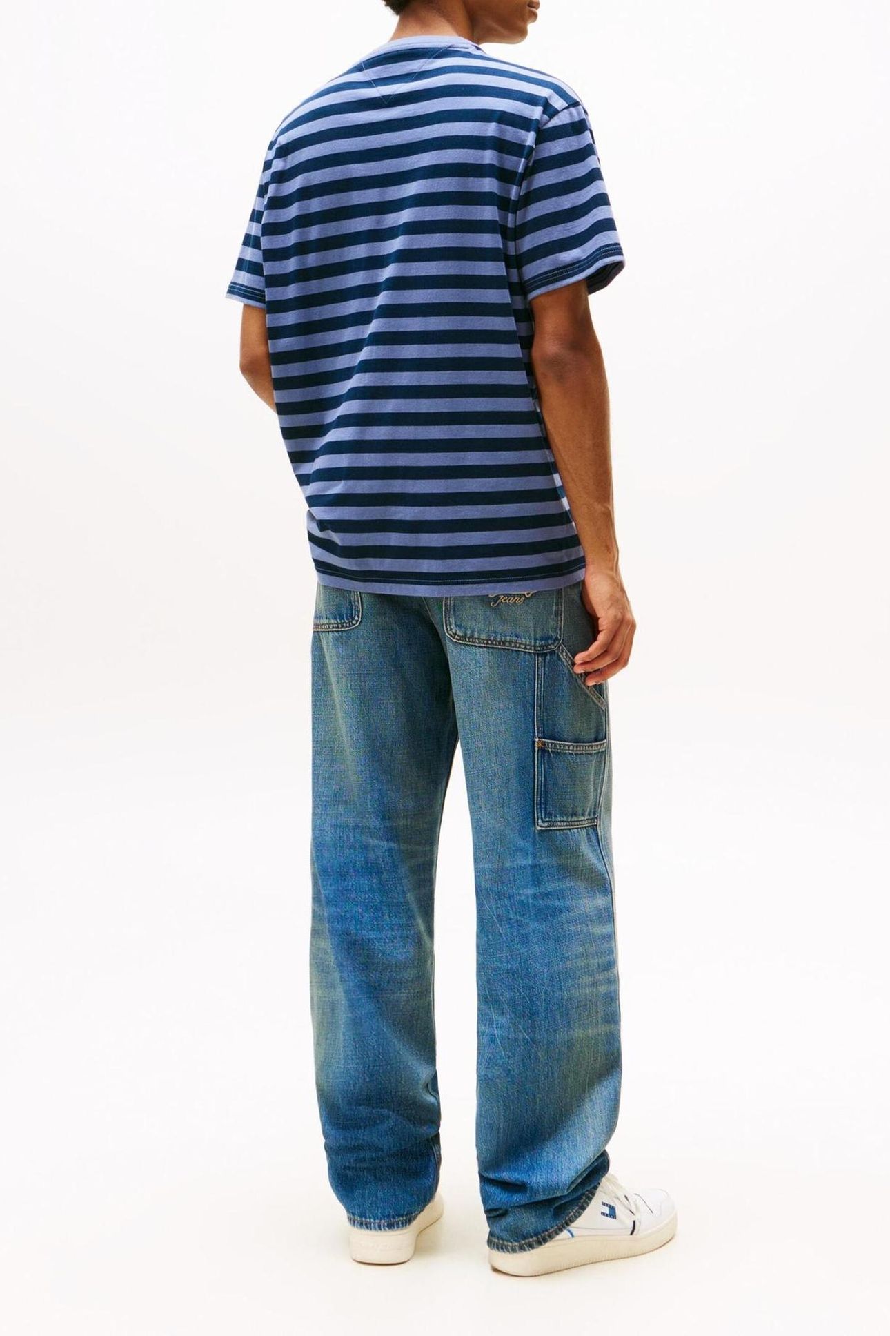 TJM RELAXED STRIPE GRAPHIC DARK NIGHT NAVY/BLUE MOMENT 3