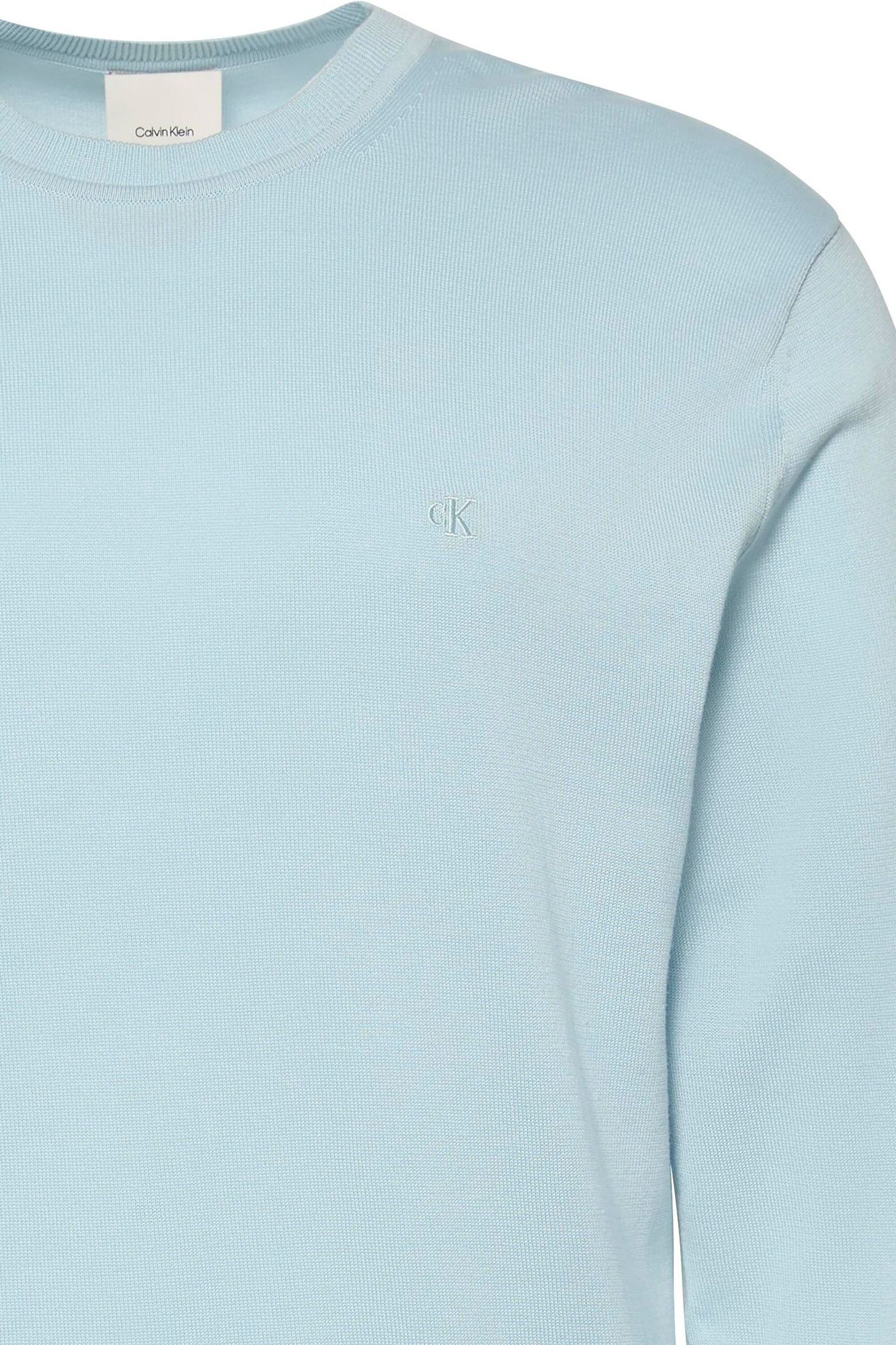 LS SUPIMA COTTON CREW WINTER SKY 3