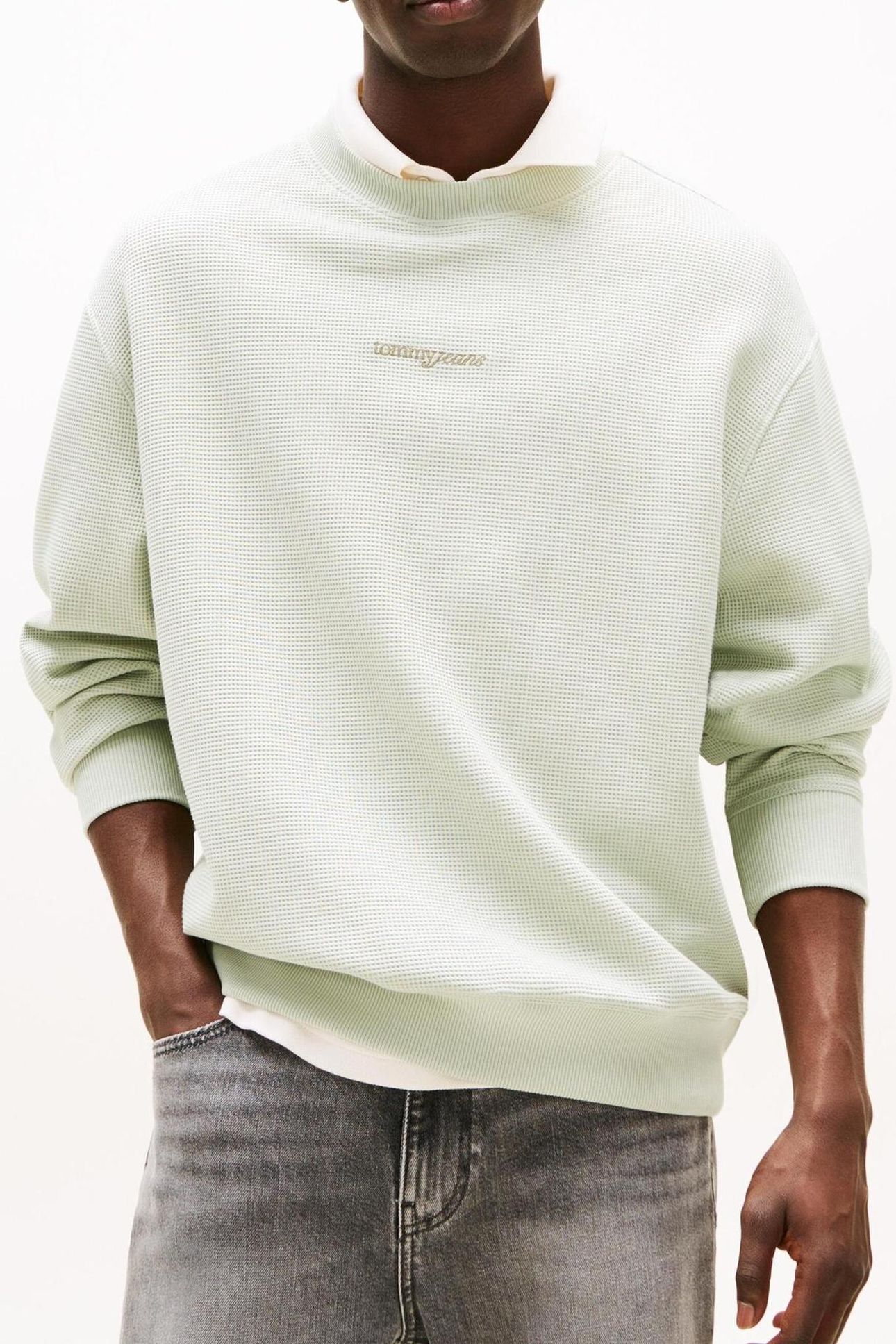 TJM RELAXED WAFFLE MISTY SAGE 1