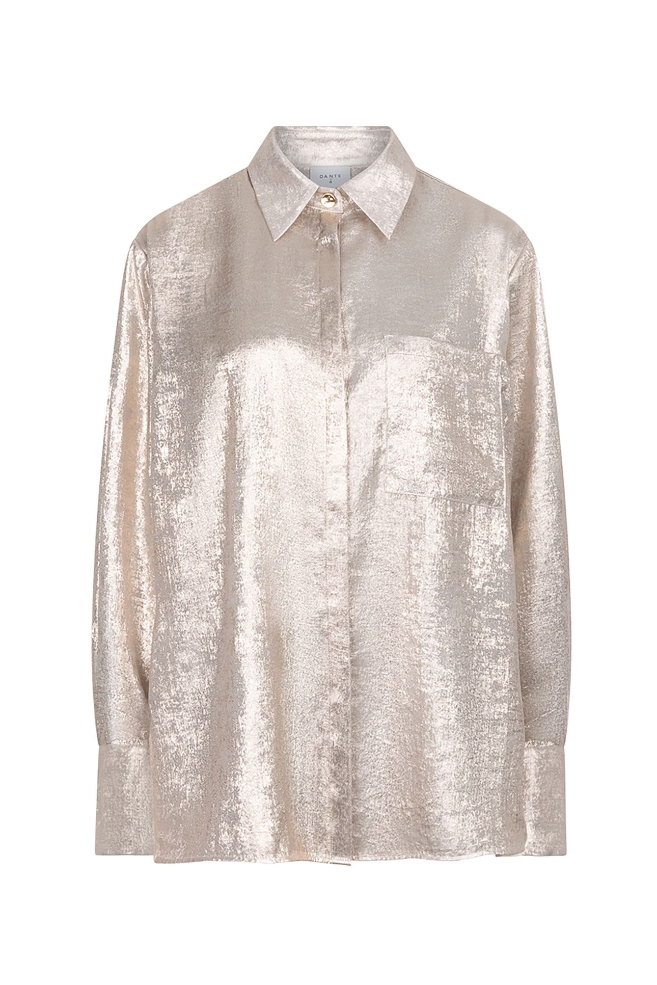 CATHIN METALLIC LONG SHIRT CHAMPAGNE 4
