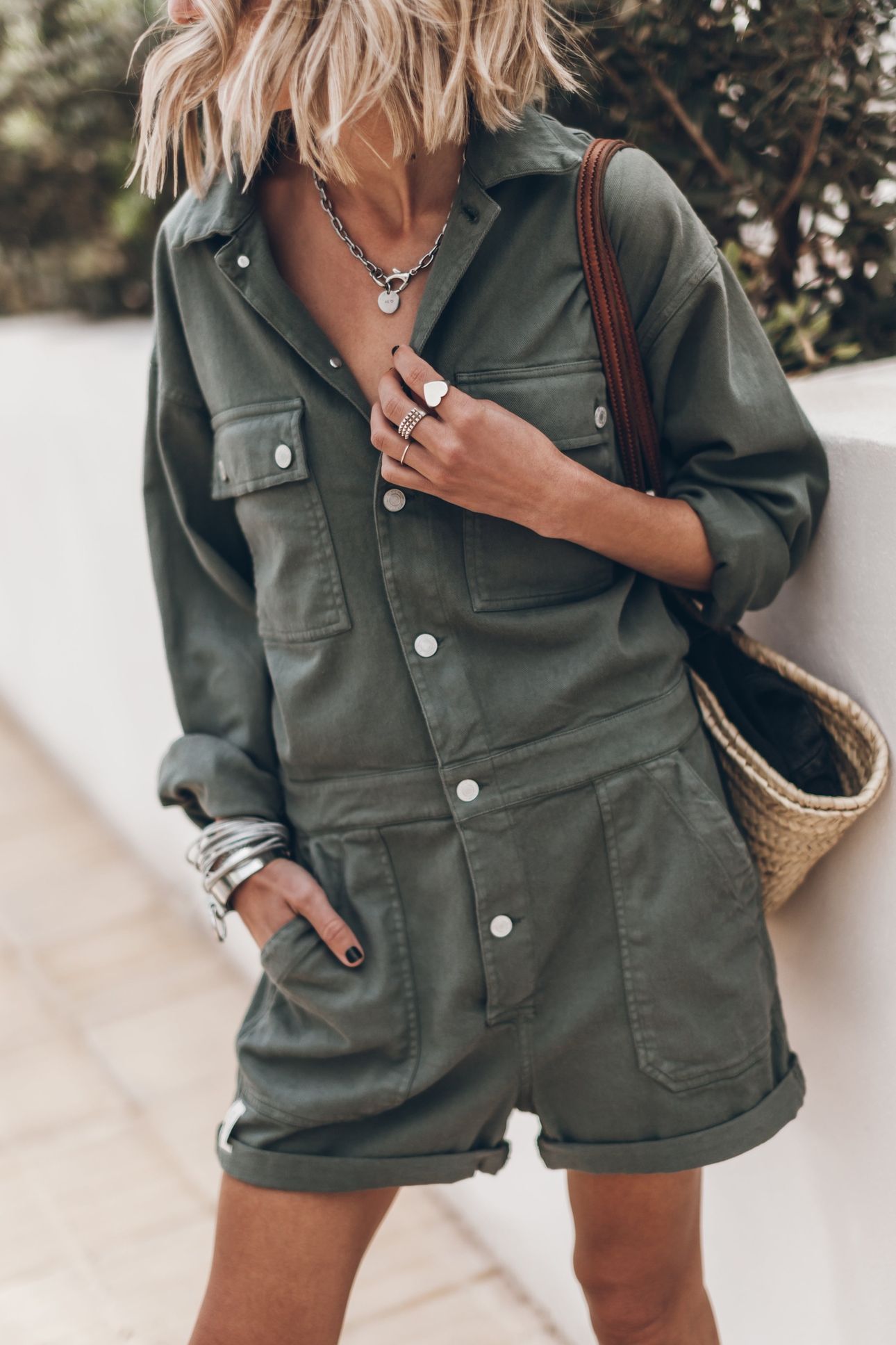 THE GREEN SHORT JUMPSUIT 1