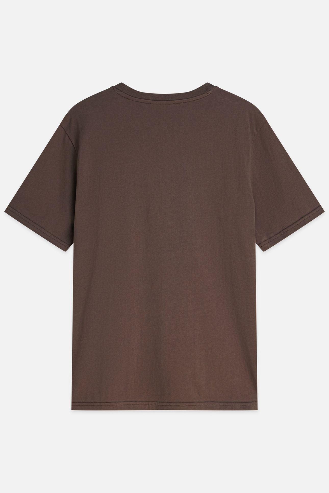 LEFT CHEST ARTWORK REGULAR-FIT T-SHIRT DARK BROWN 5