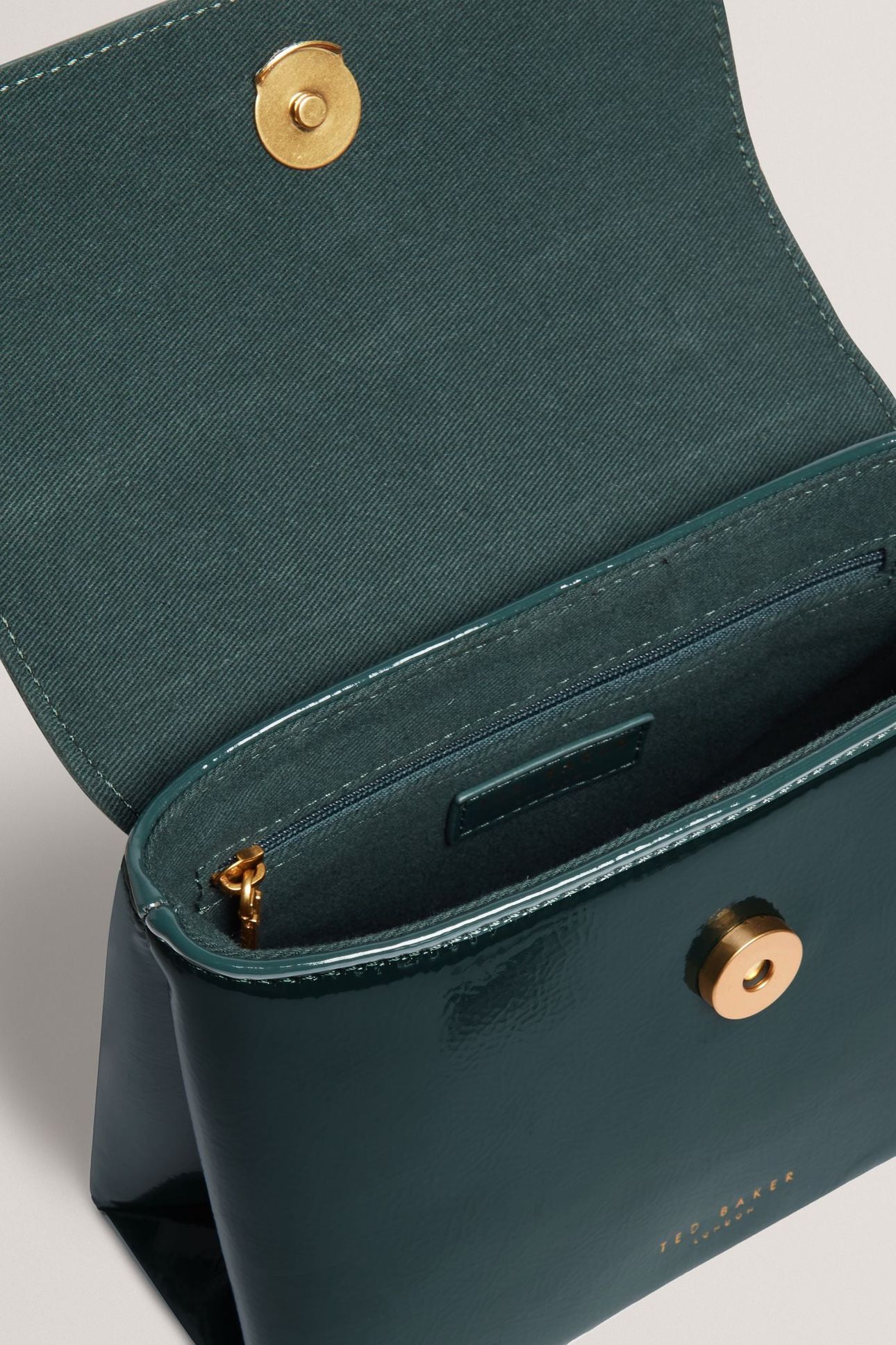 ROSE DETAIL MINI CRINKLE BAG GREEN 3