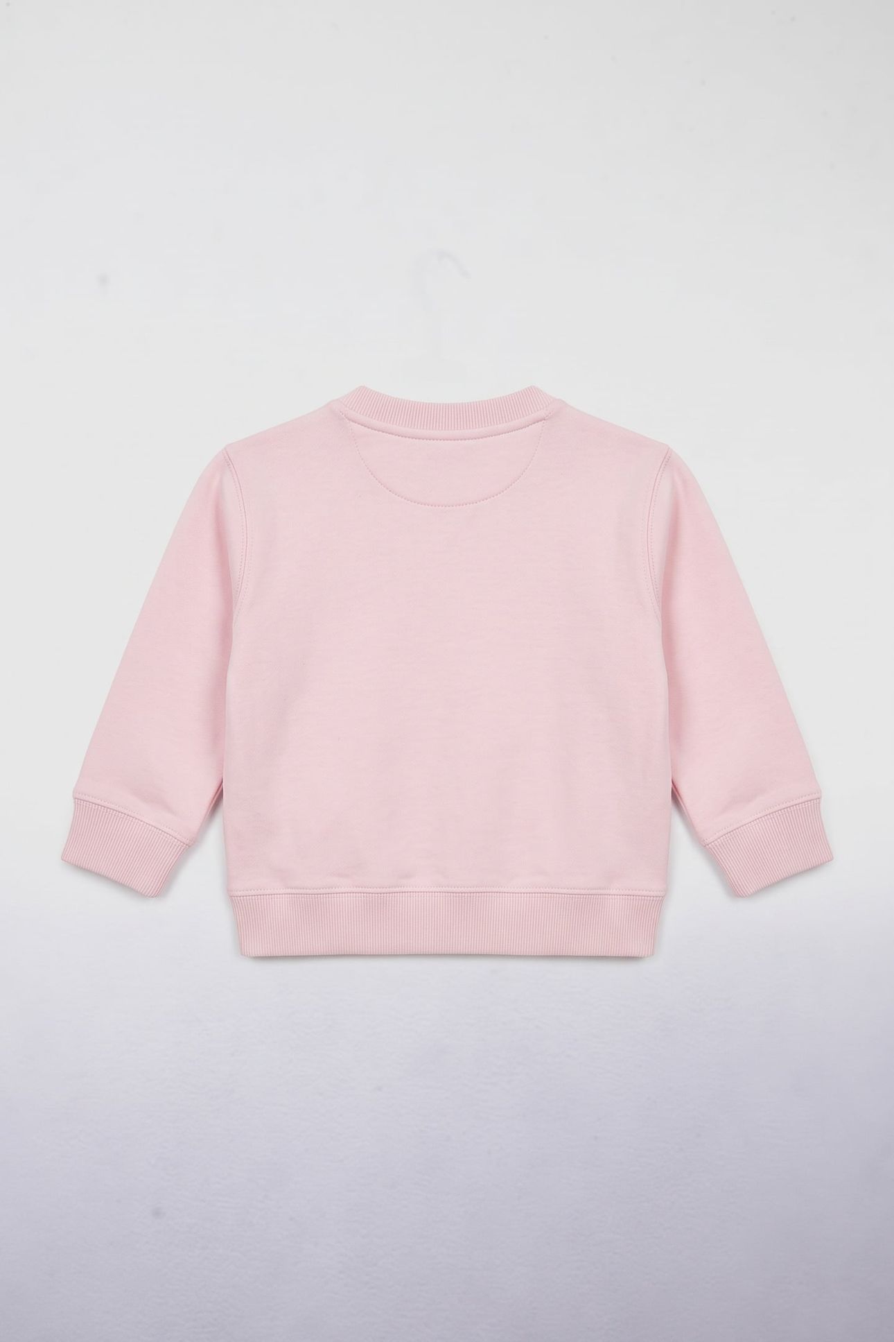 KIDS GIRLS SHIELD OVERSIZE CREW NECK SWEAT LIGHT PINK 3