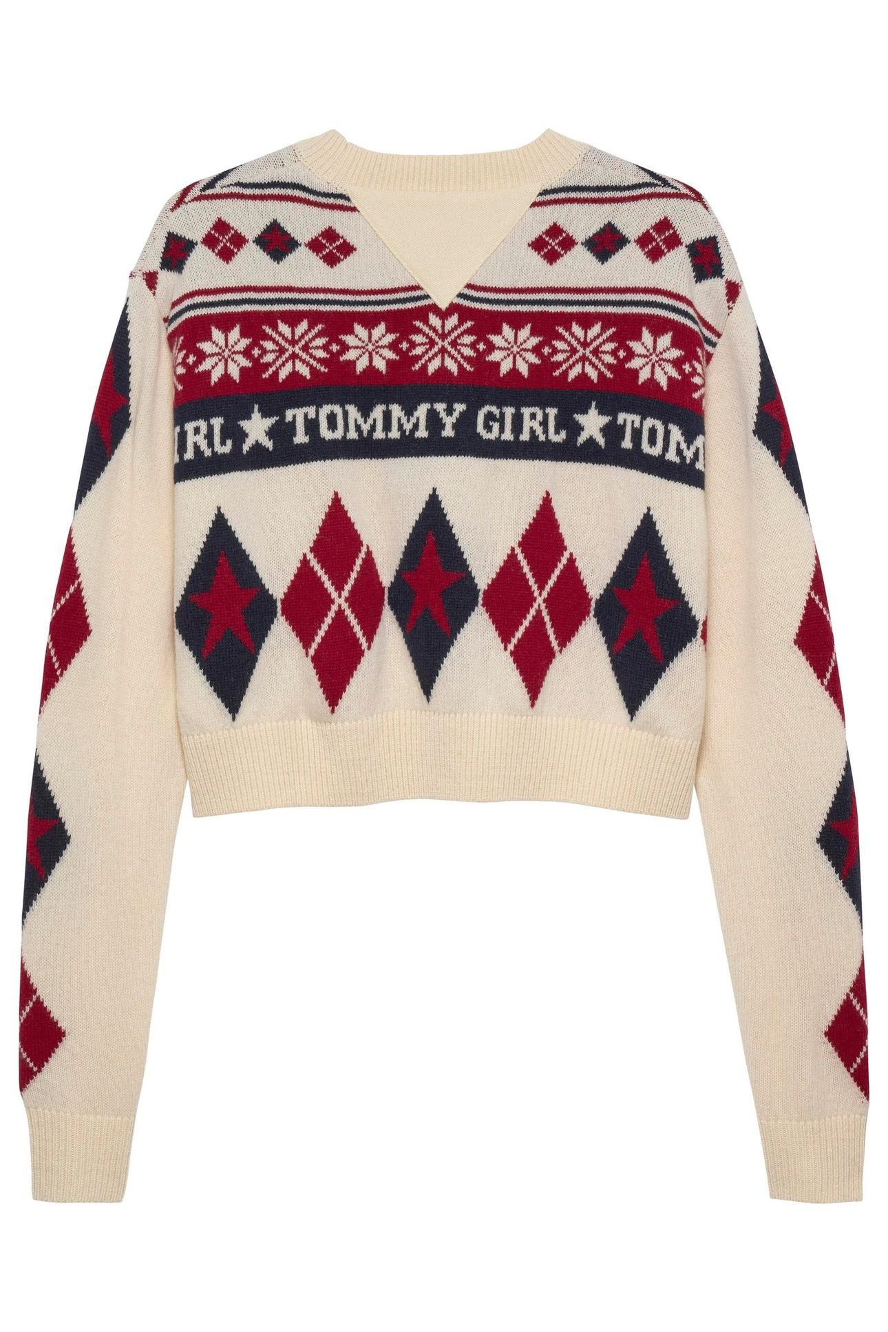 TG FAIR ISLE CREWNECK ECRU/MULTI 2