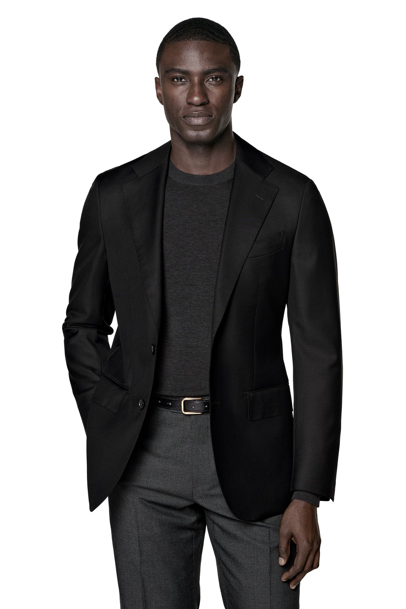 JACKET BLACK PURE WOOL S110 BLACK 3