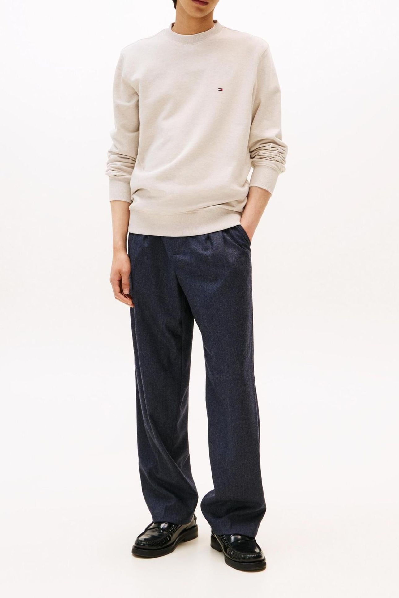 ESSENTIAL TERRY CREW HEATHERED OATMILK 2