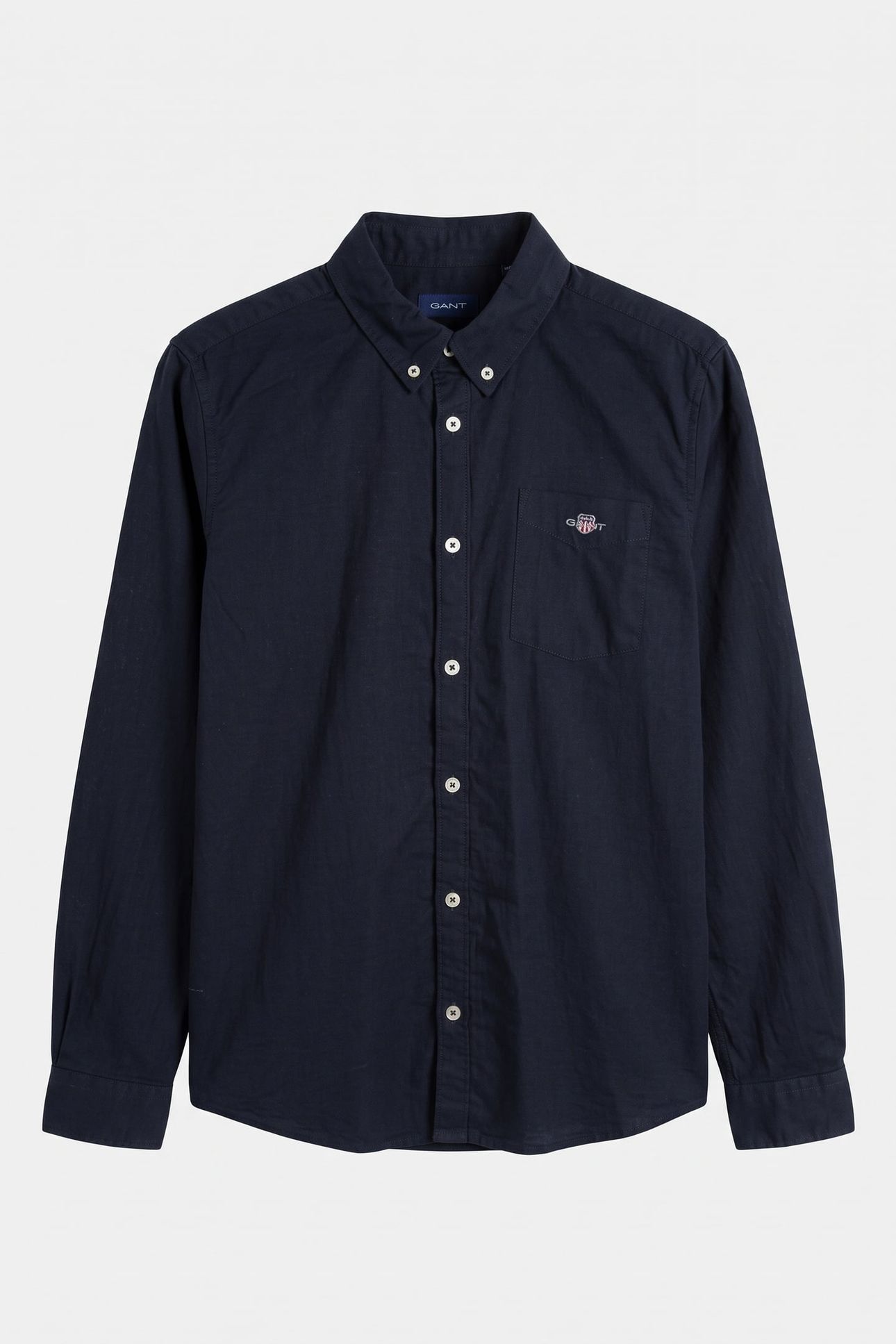 TEEN BOYS SHIELD LINEN BLEND SHIRT EVENING BLUE 2