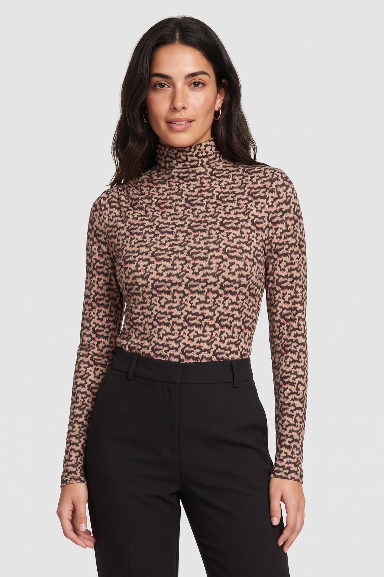 LOU T-SHIRT PINK BROWN 1