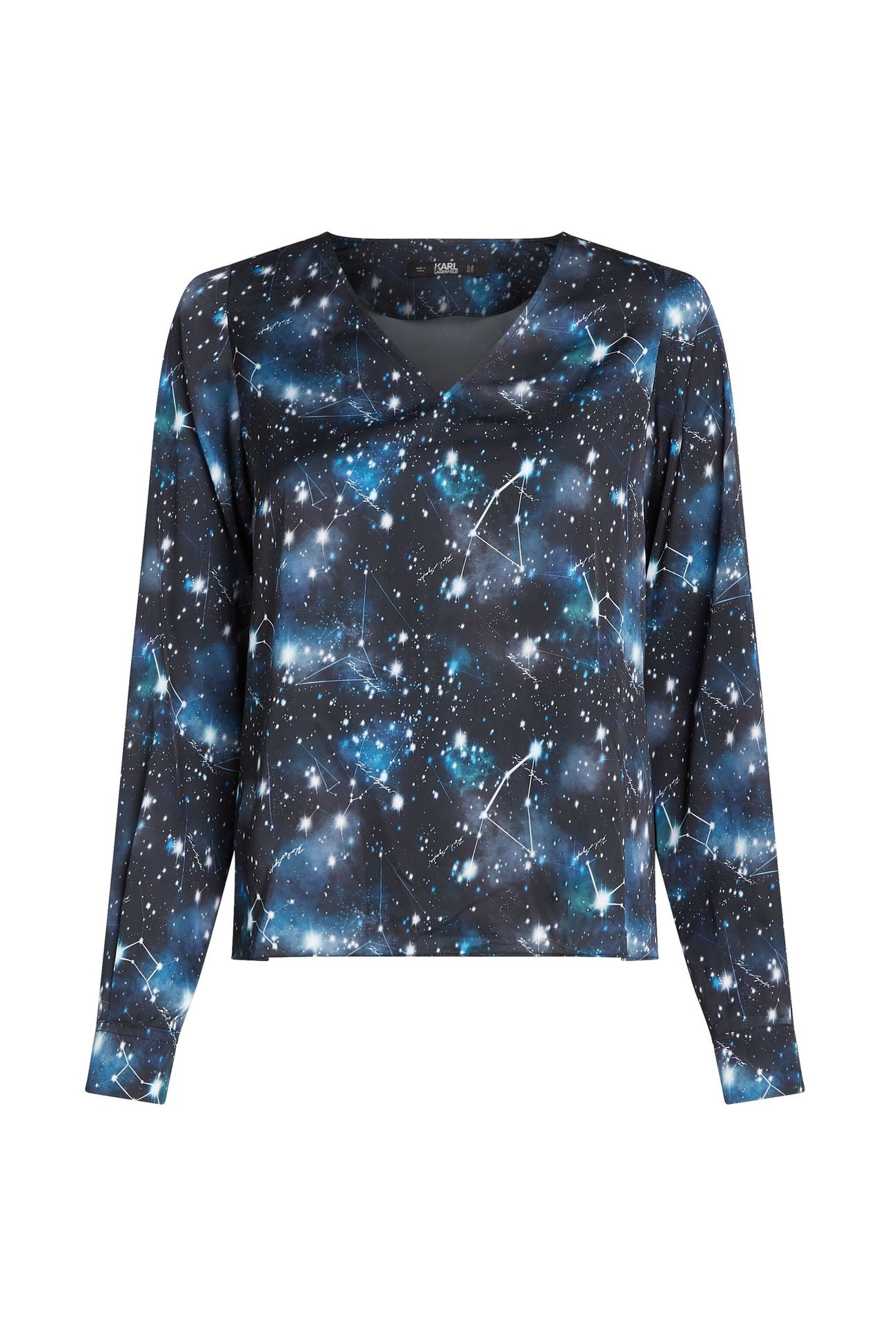 COSMIC PRINT BLOUSE BLACK 1