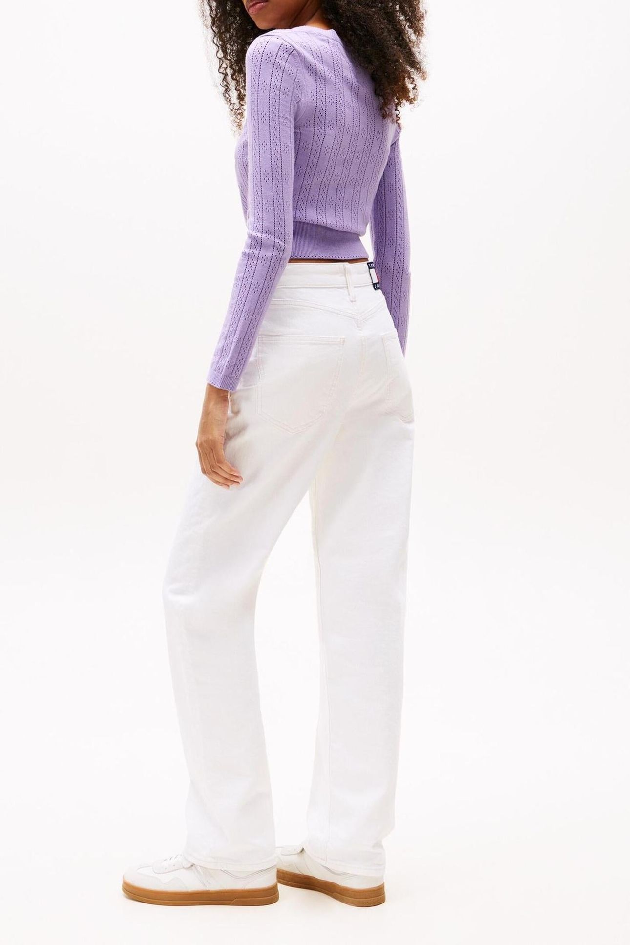 LAYLA HIGH RISE SLIM STRAIGHT BI DENIM WHITE 3