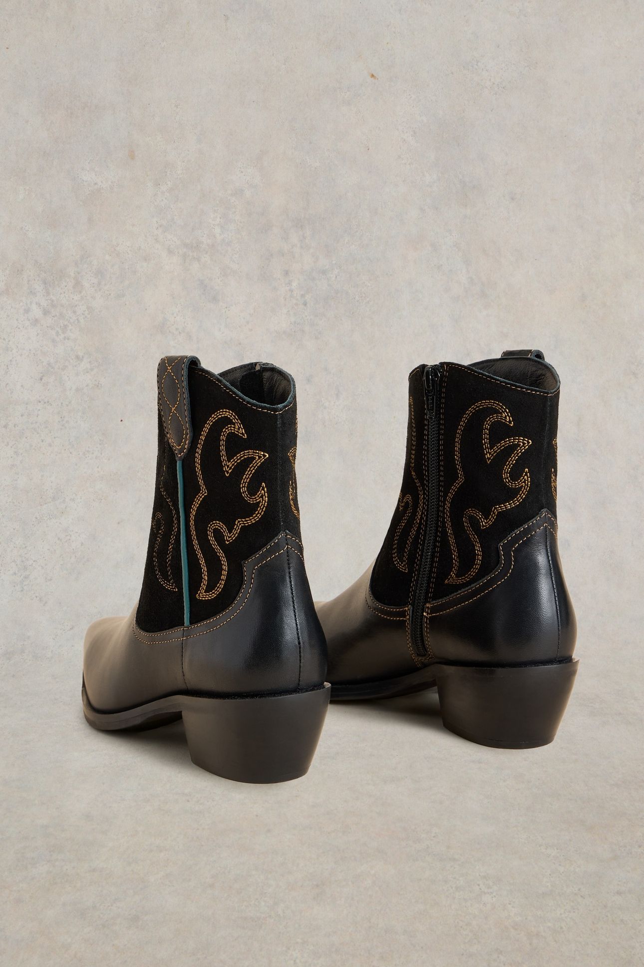 BEAU WESTERN BOOT PURE BLK 5