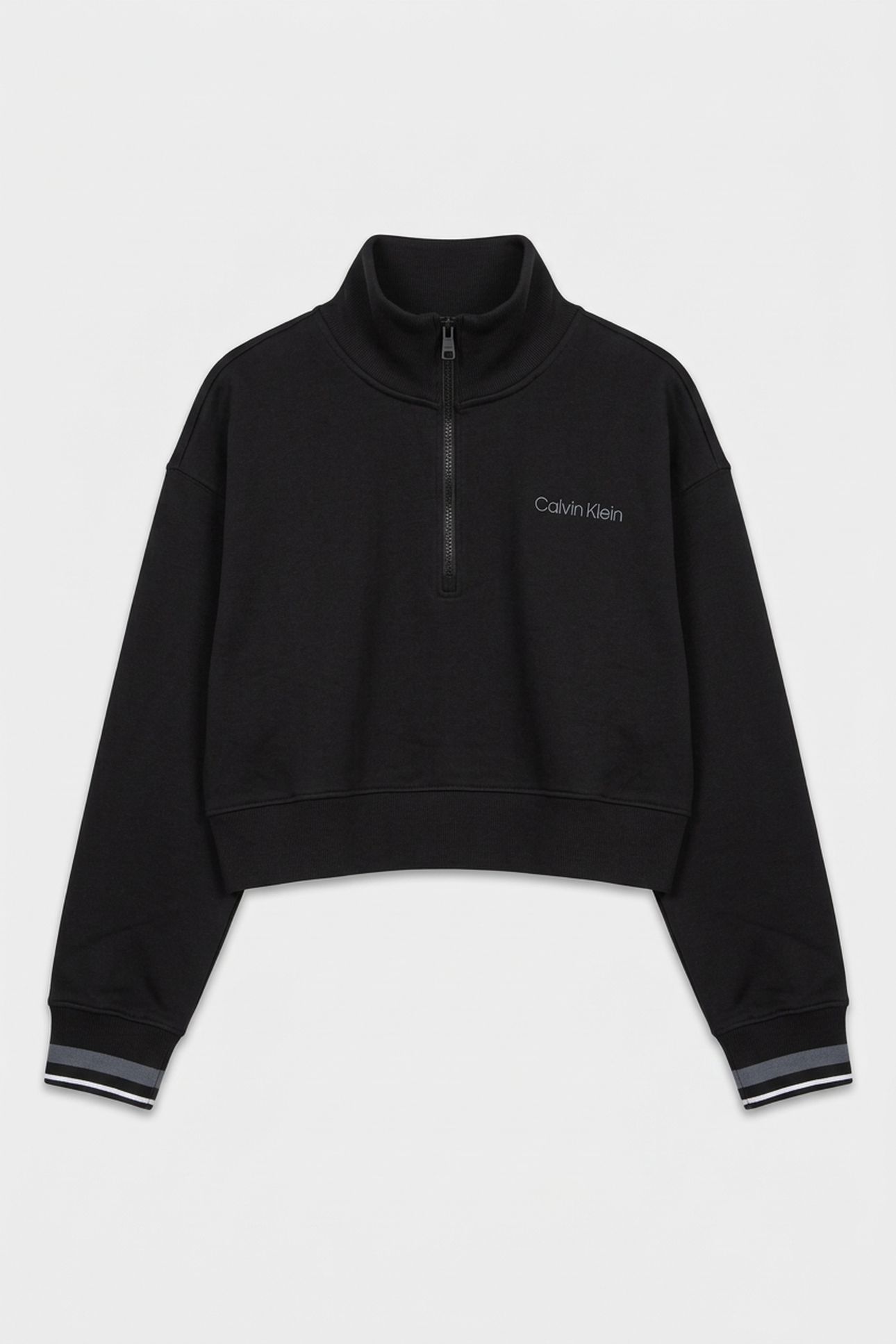 1/4 ZIP SWEATER BLACK 3