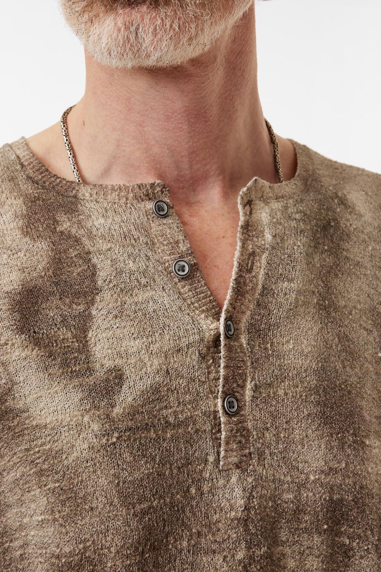 FERNO REGULAR FIT LS HENLEY IN ORGANIC S NUTMEG 3