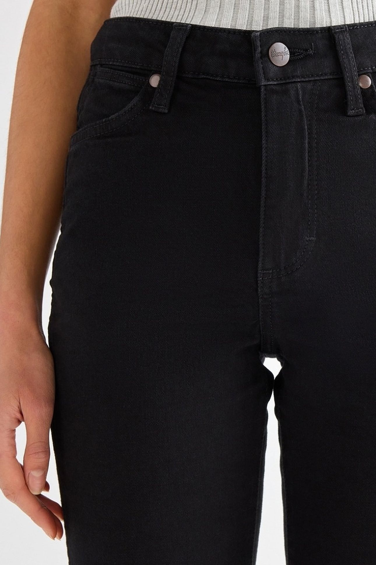 STRAIGHT BLACK JEANS DENIM BLACK 4