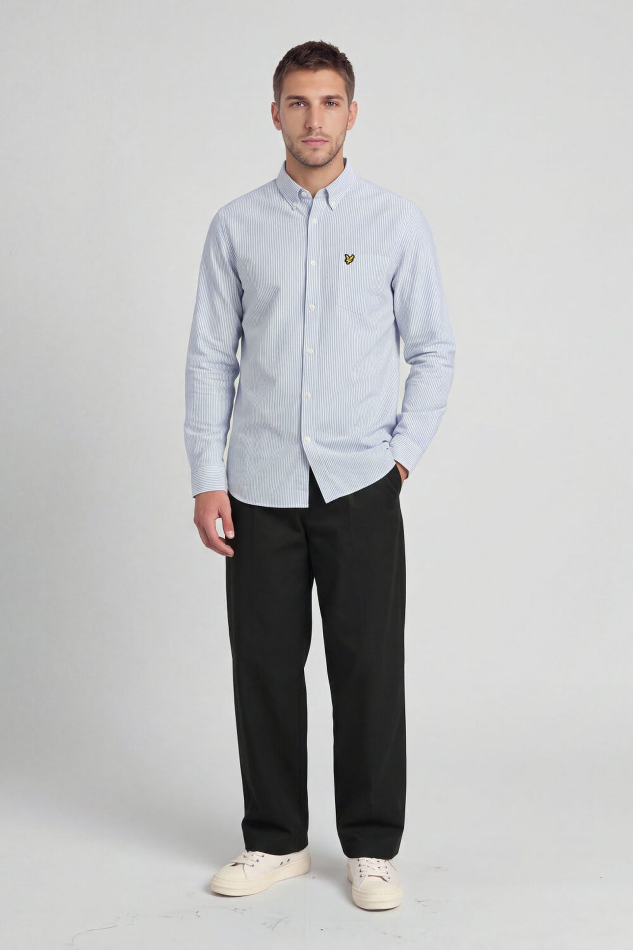 STRIPE OXFORD SHIRT EVERGLADE/WHITE 3