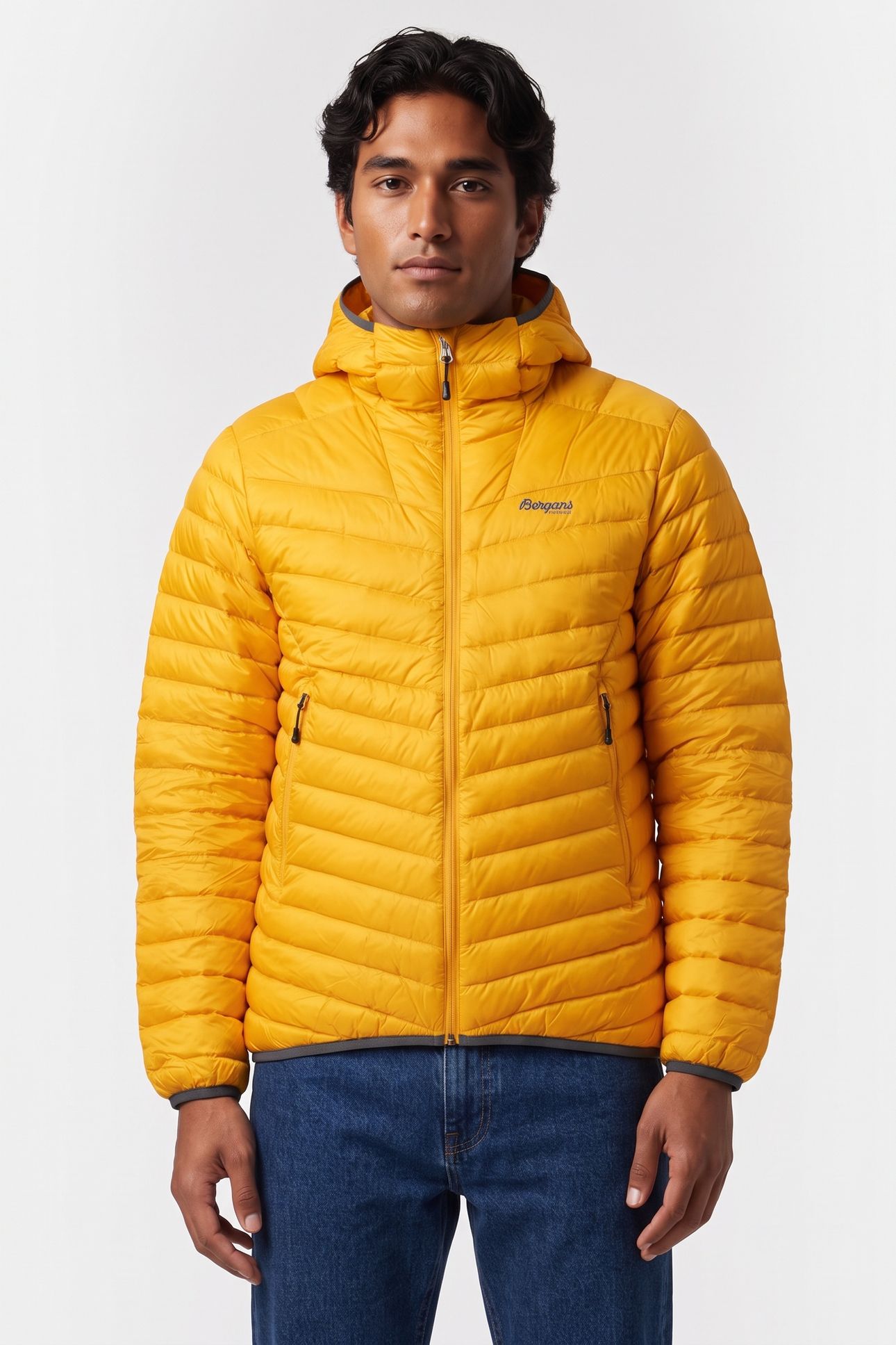 SENJA DOWN LIGHT JACKET W/HOOD LIGHT GOLDEN YELLOW 1
