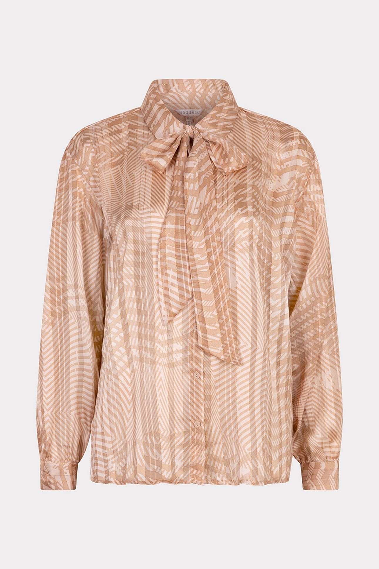 BLOUSE BOW PEACEFUL PRINT 4