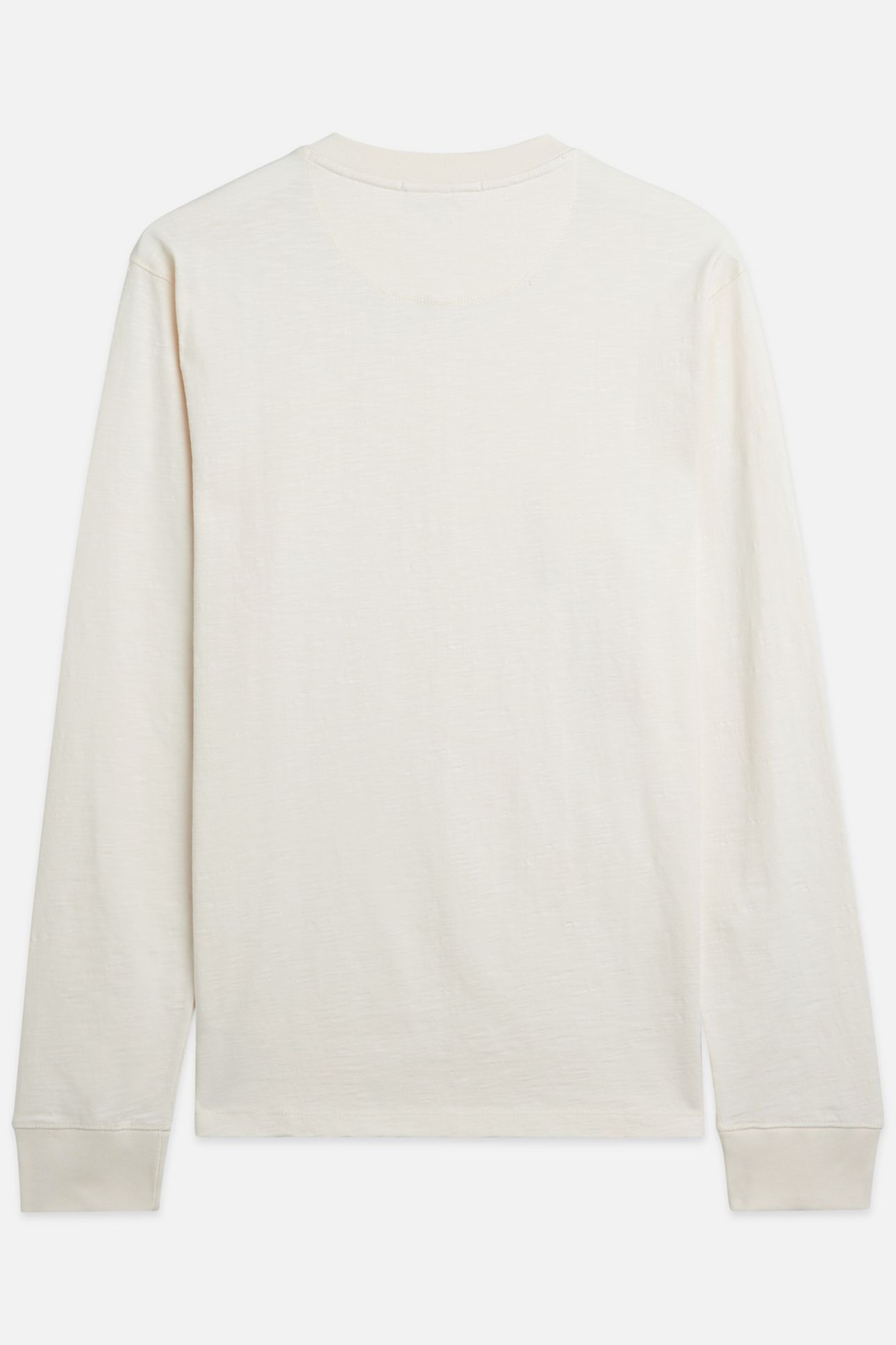 HENLEY SLUB YARN REGULARFIT LONGSLEEVED TSHIRT LIGHT BEIGE 5