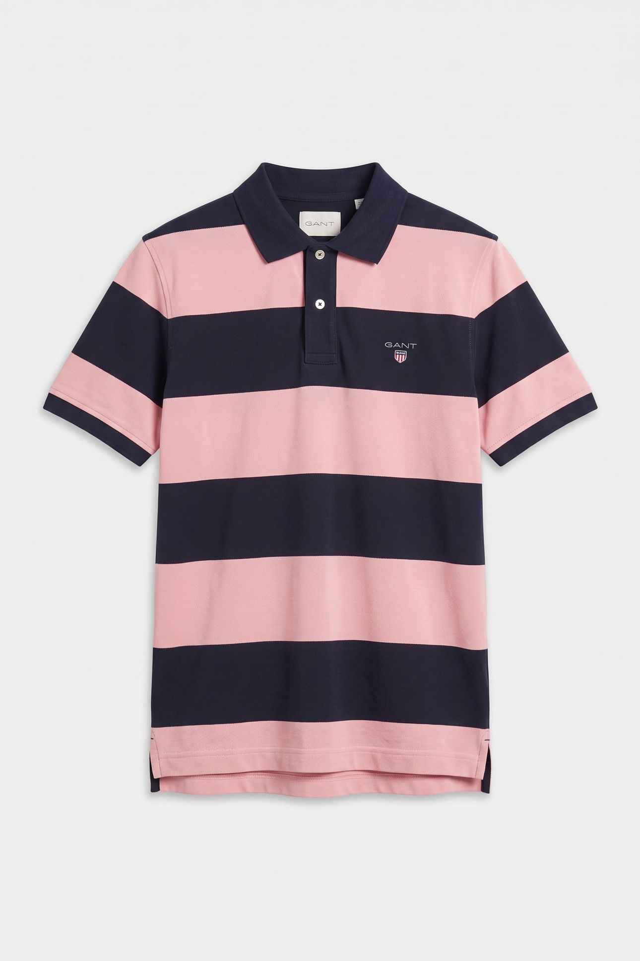 BLOCK STRIPE POLO BUBBELGUM PINK 3