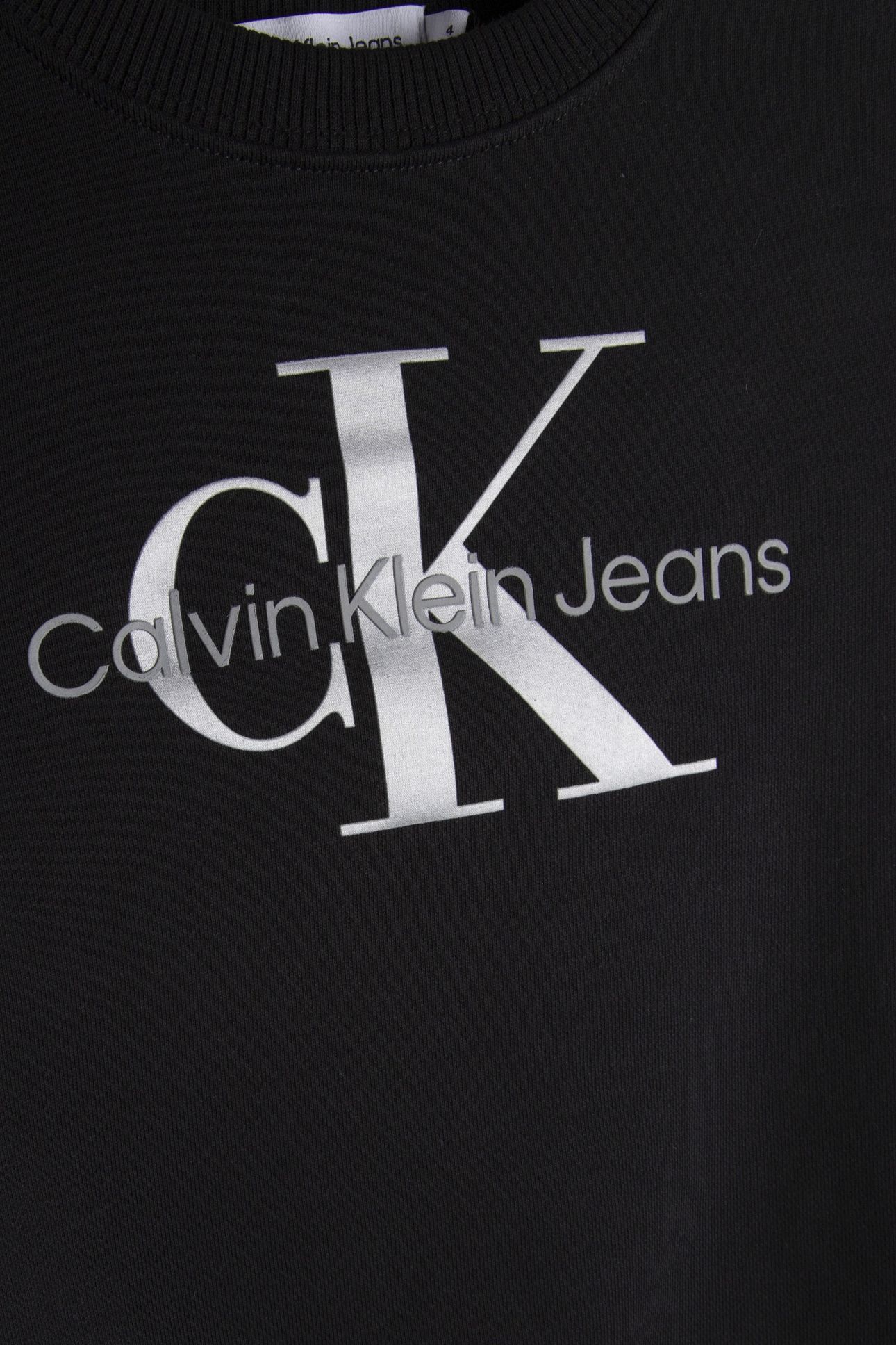 UNISEX MONOGRAM LOGO SWEATSHIRT BLACK 4