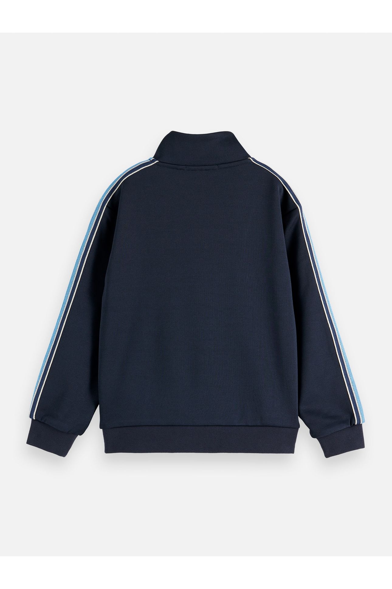BOYS INTERLOCK REGULARFIT ZIPTHROUGH TRACK TOP NAVY 2