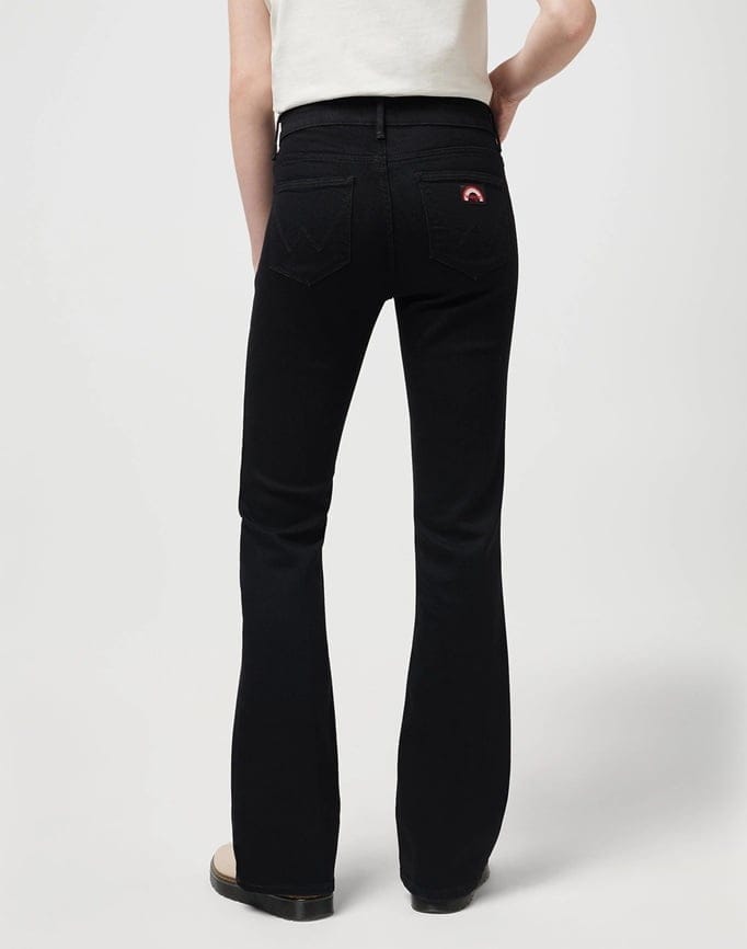 FLARE BLACK JEANS DENIM BLACK 2