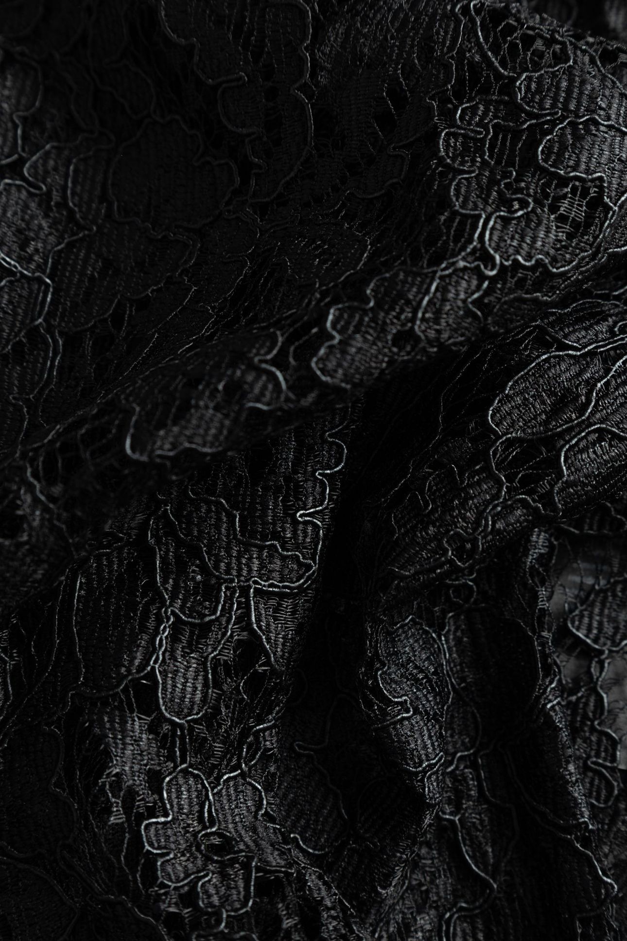 BLACK LACE OVERSIZED LONG-SLEEVE SHIRT 6