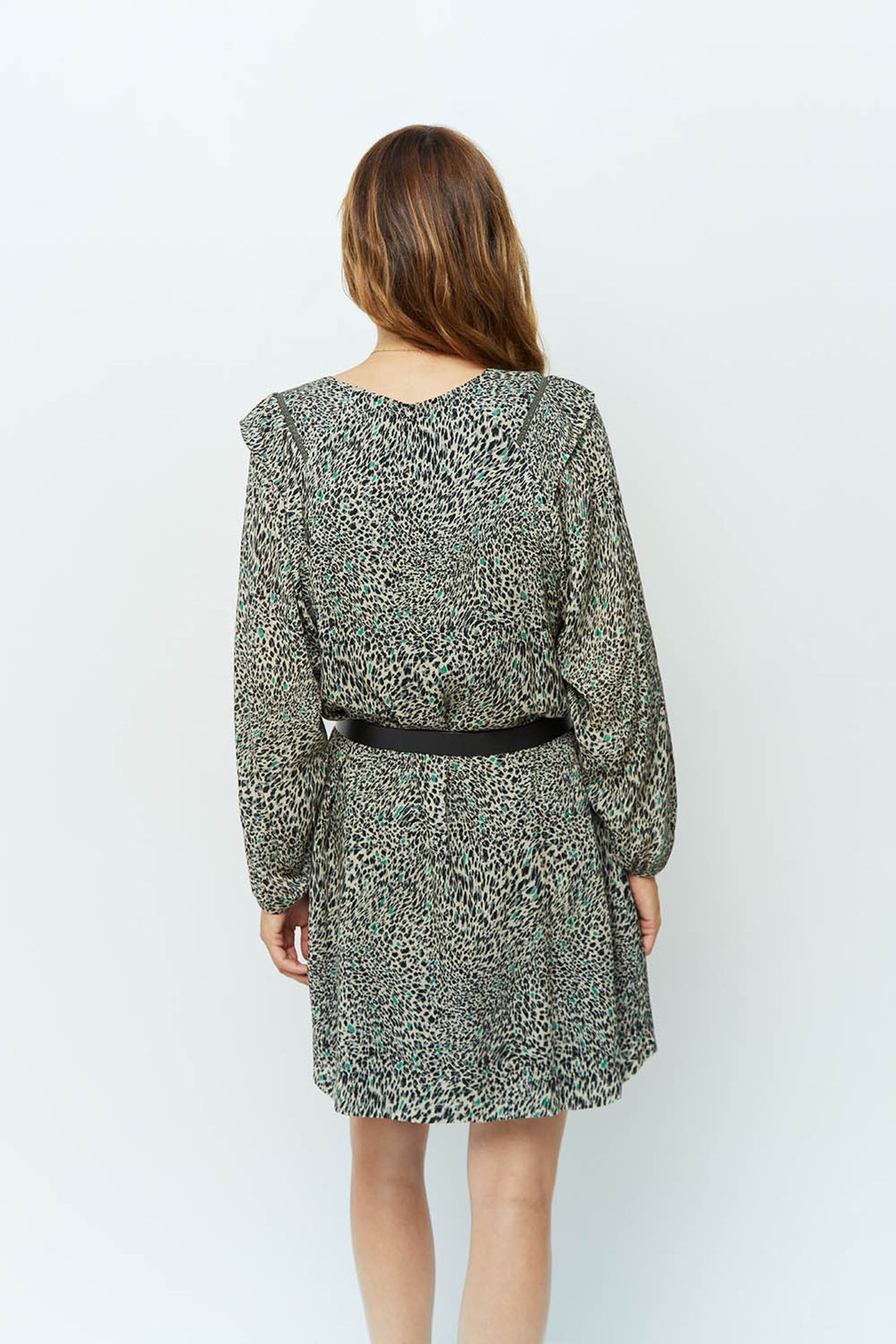 REILLY _ KHAKI DRESS WITH COOL LEO PRINT 2