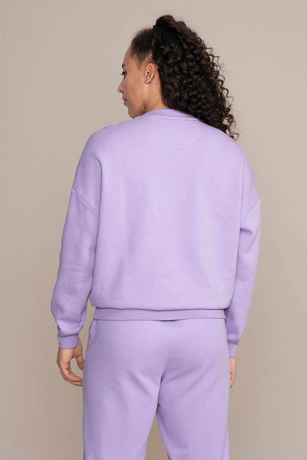 LADIES CLASSIC SWEATER LAVENDER 3