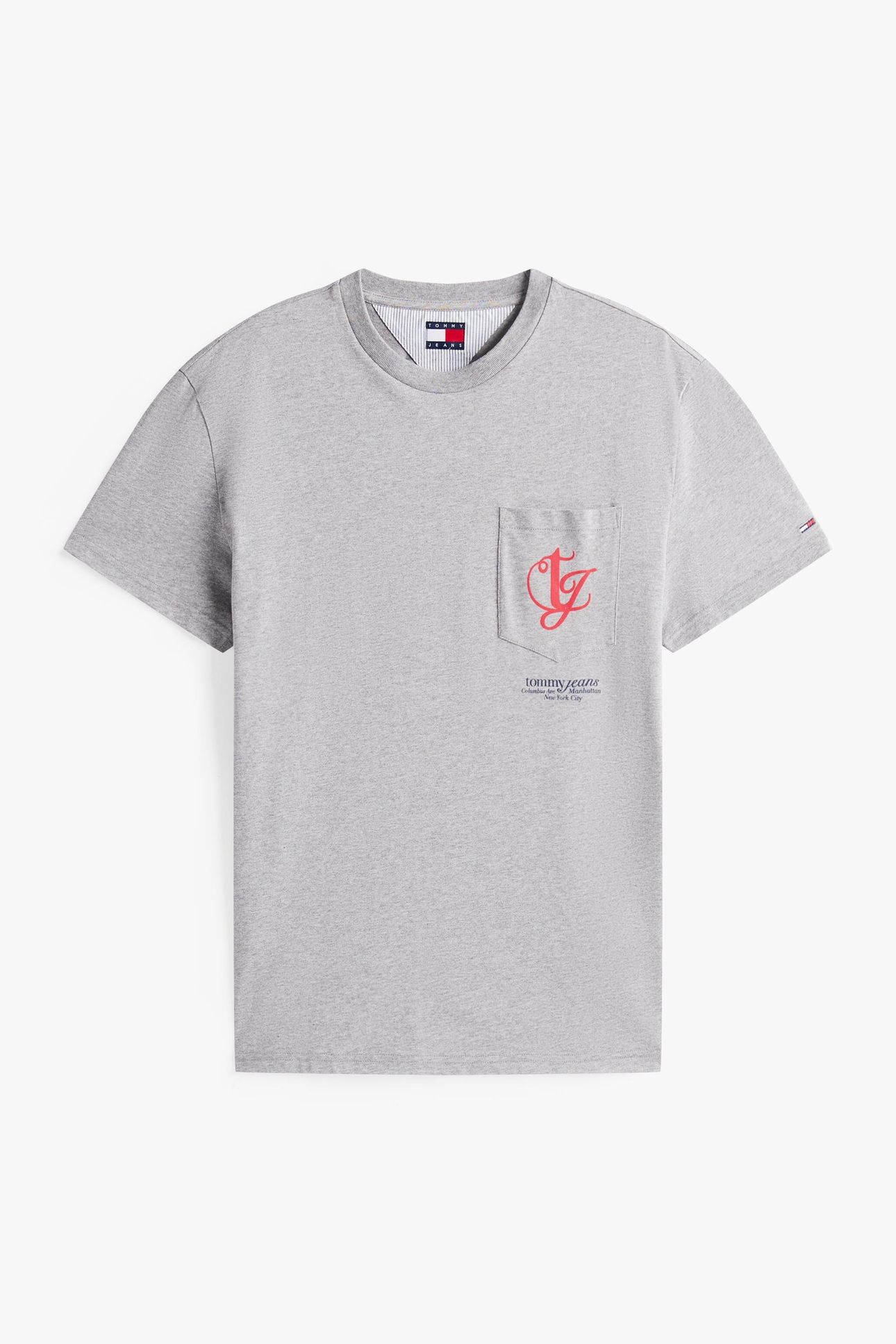 TJM REG MONOGRAM TEE GREY HEATHER 4